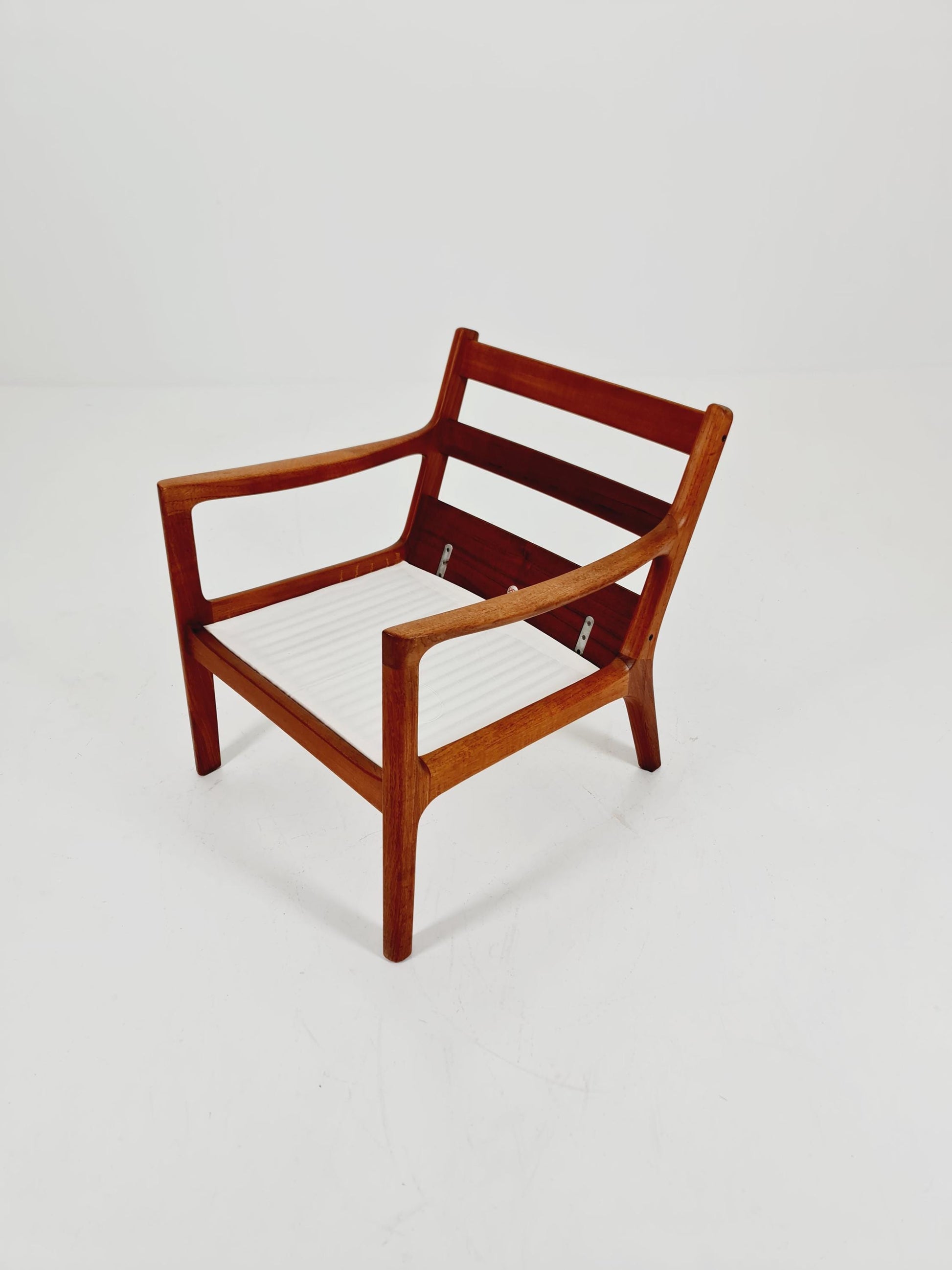 Mid-century Rare Danish teak lounge chair/ Easy chair by Ole Wanscher for Cado France &Son , 1960s