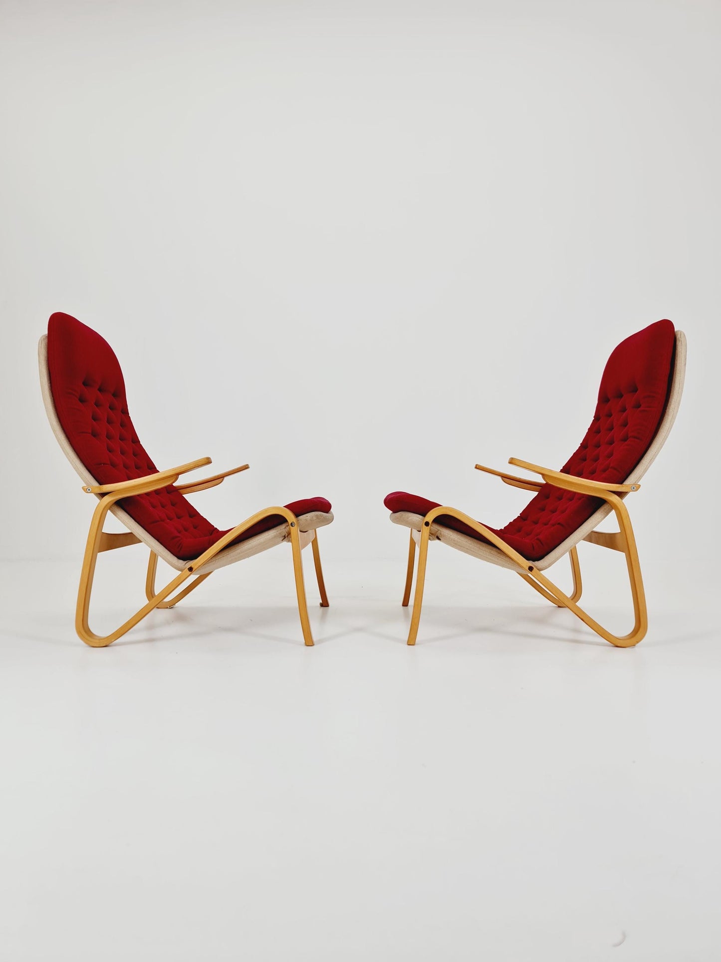 Swedish Midcentury armchair Metro by Sam of 2Larsson for Dux , 1960s, set