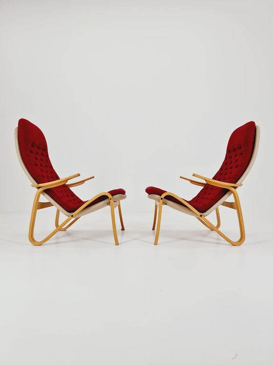 Swedish Midcentury armchair Metro by Sam of 2Larsson for Dux , 1960s, set