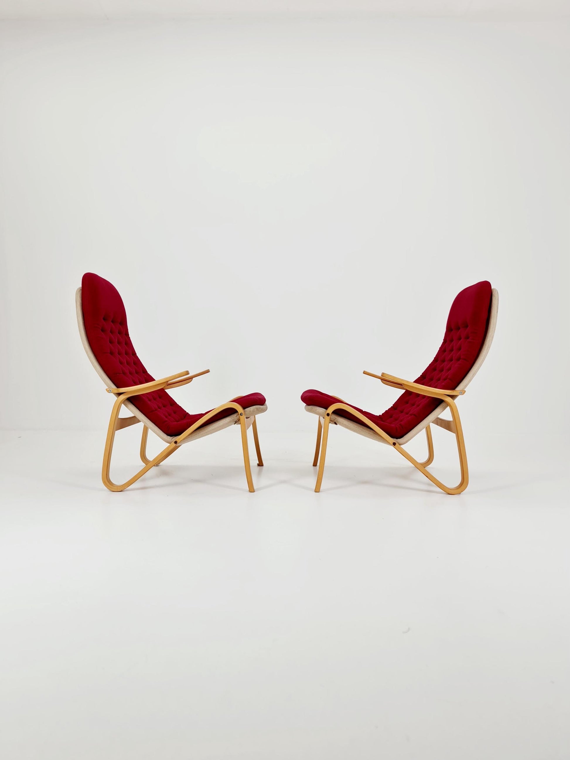 Swedish Midcentury armchair Metro by Sam of 2Larsson for Dux , 1960s, set