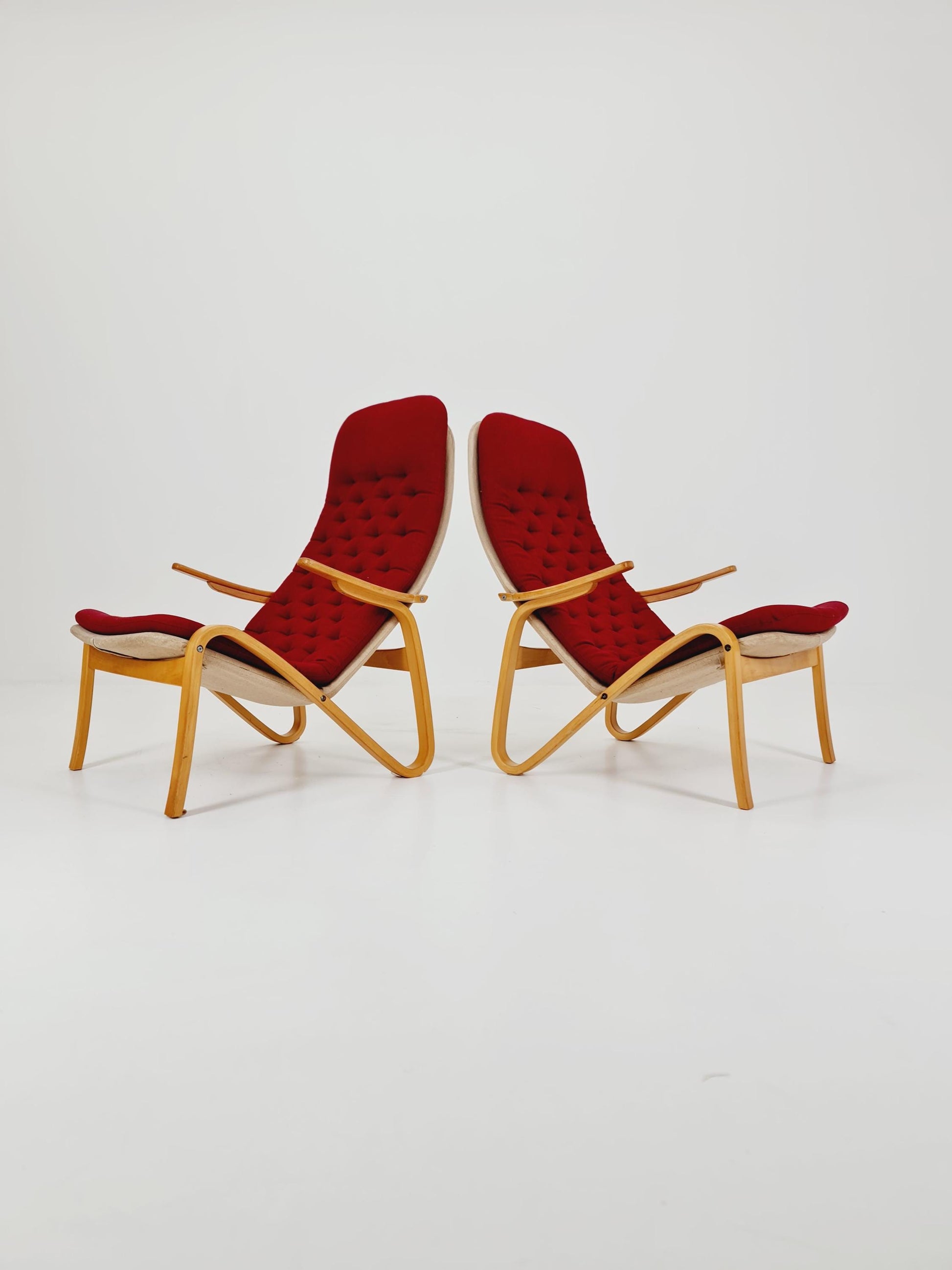 Swedish Midcentury armchair Metro by Sam of 2Larsson for Dux , 1960s, set