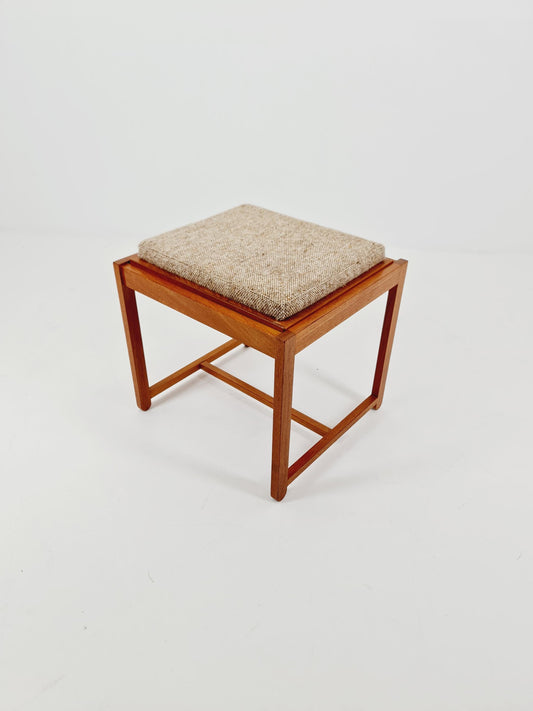 Danish Teak solid Ottoman / side table By Erik buch for O.D Möbler 1960s
