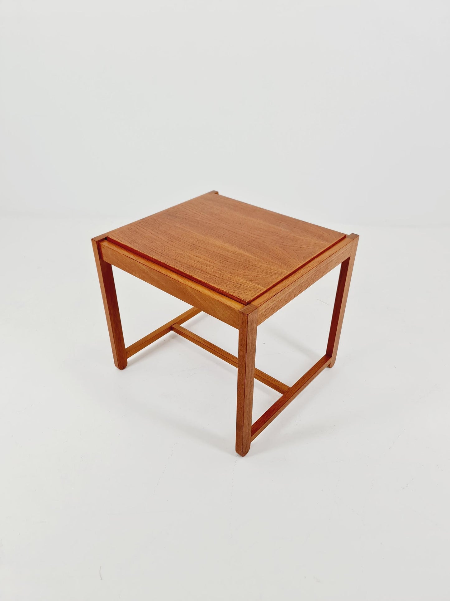 Danish Teak solid Ottoman / side table By Erik buch for O.D Möbler 1960s
