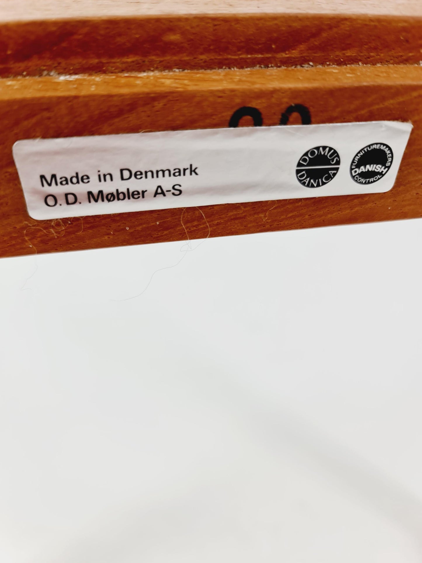 Danish Teak solid Ottoman / side table By Erik buch for O.D Möbler 1960s