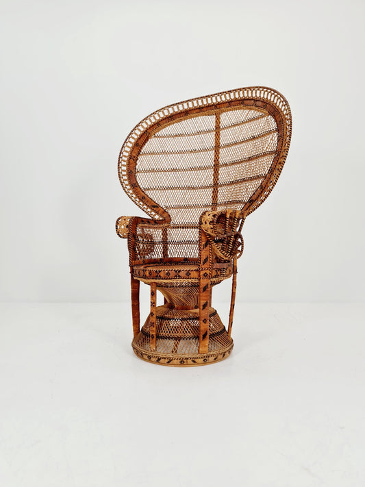 Mid century Classic Wicker Emmanuelle Peacock Chair ca. 1960/70er Jahre
