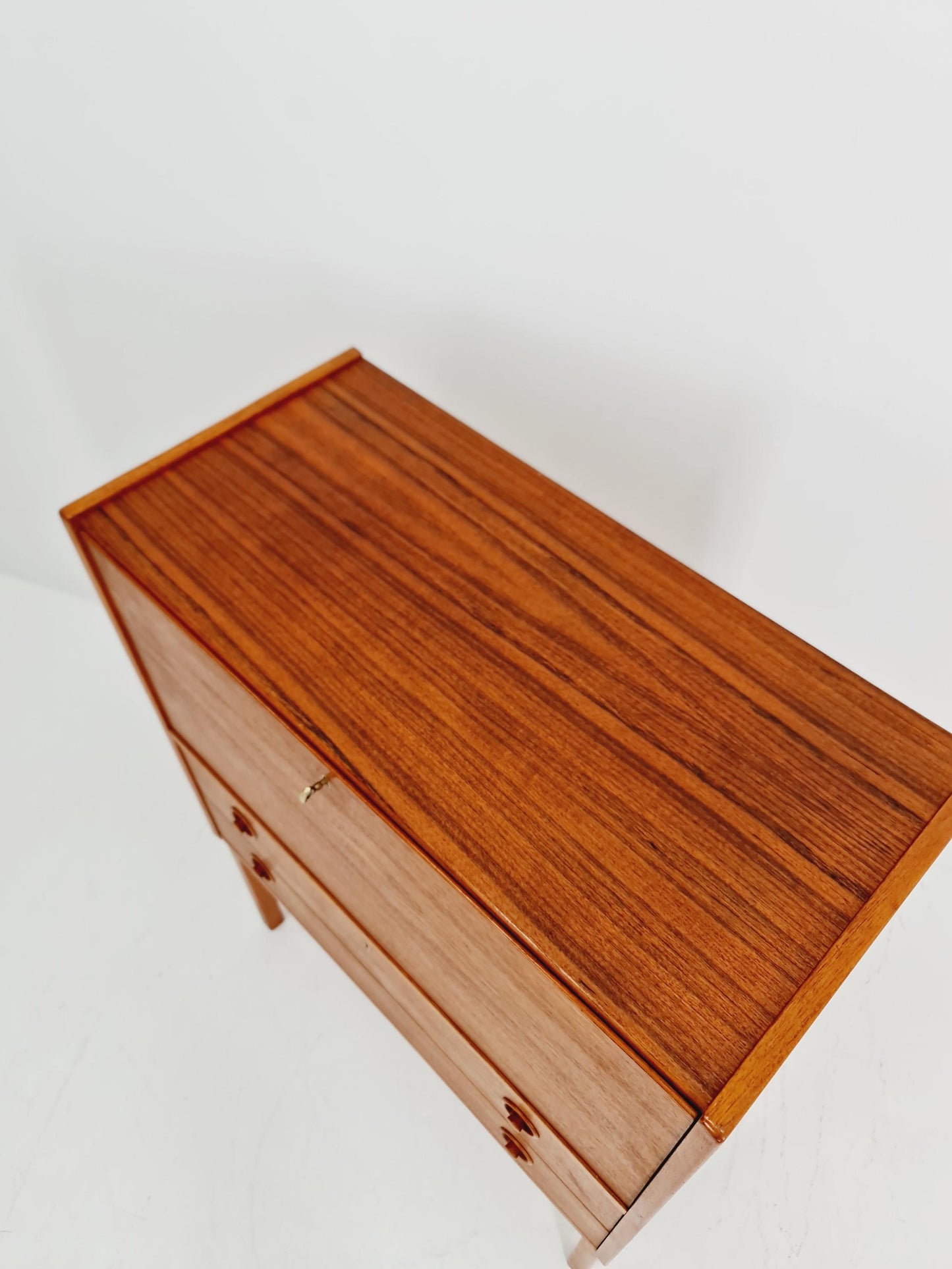 Midcentury Danish vintage teak secretary, vanity /Make up table By Arne Wahl Iversen, 1960s