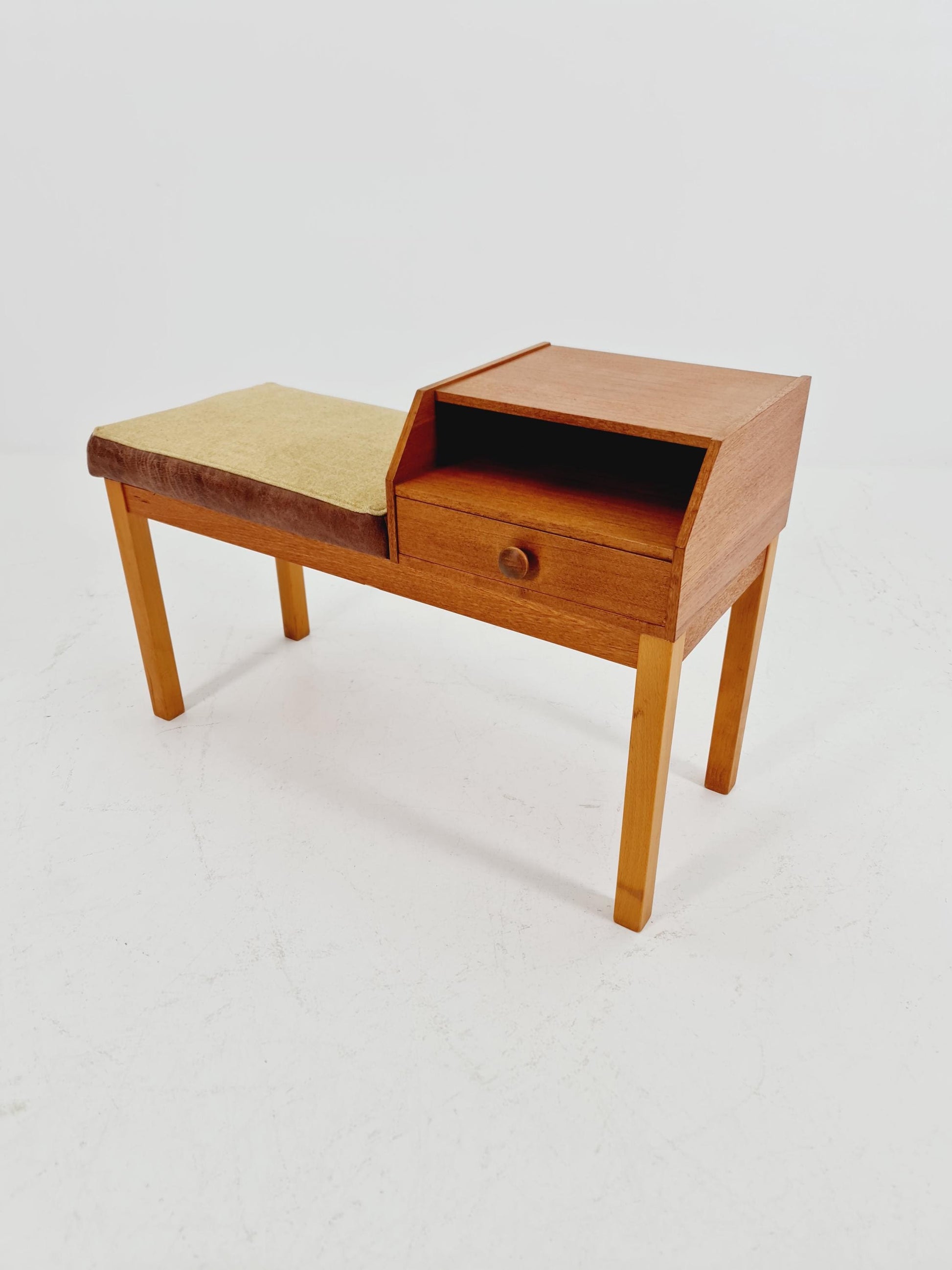 Danish teak telefon table/ hallway table, 1960s