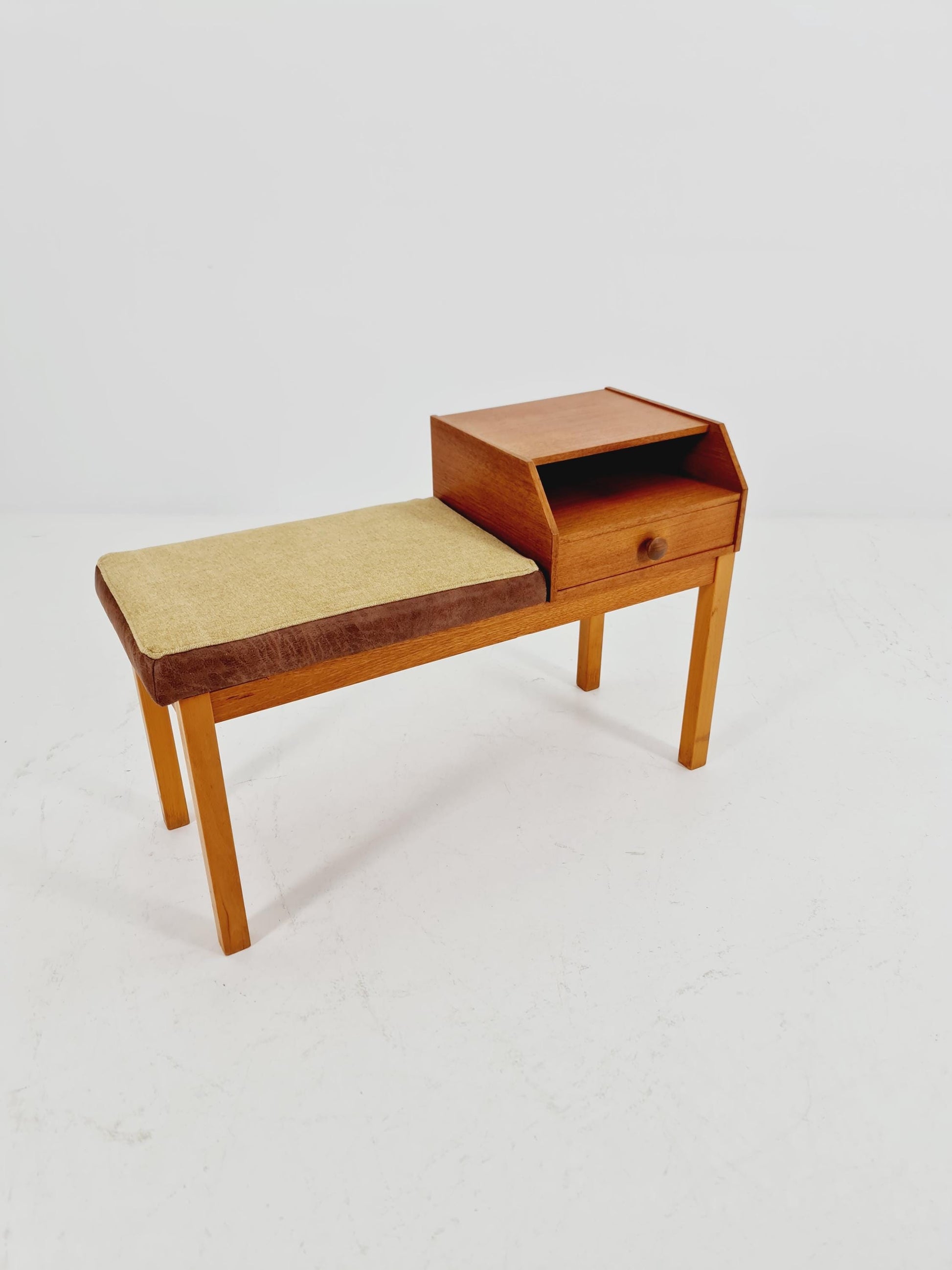 Danish teak telefon table/ hallway table, 1960s