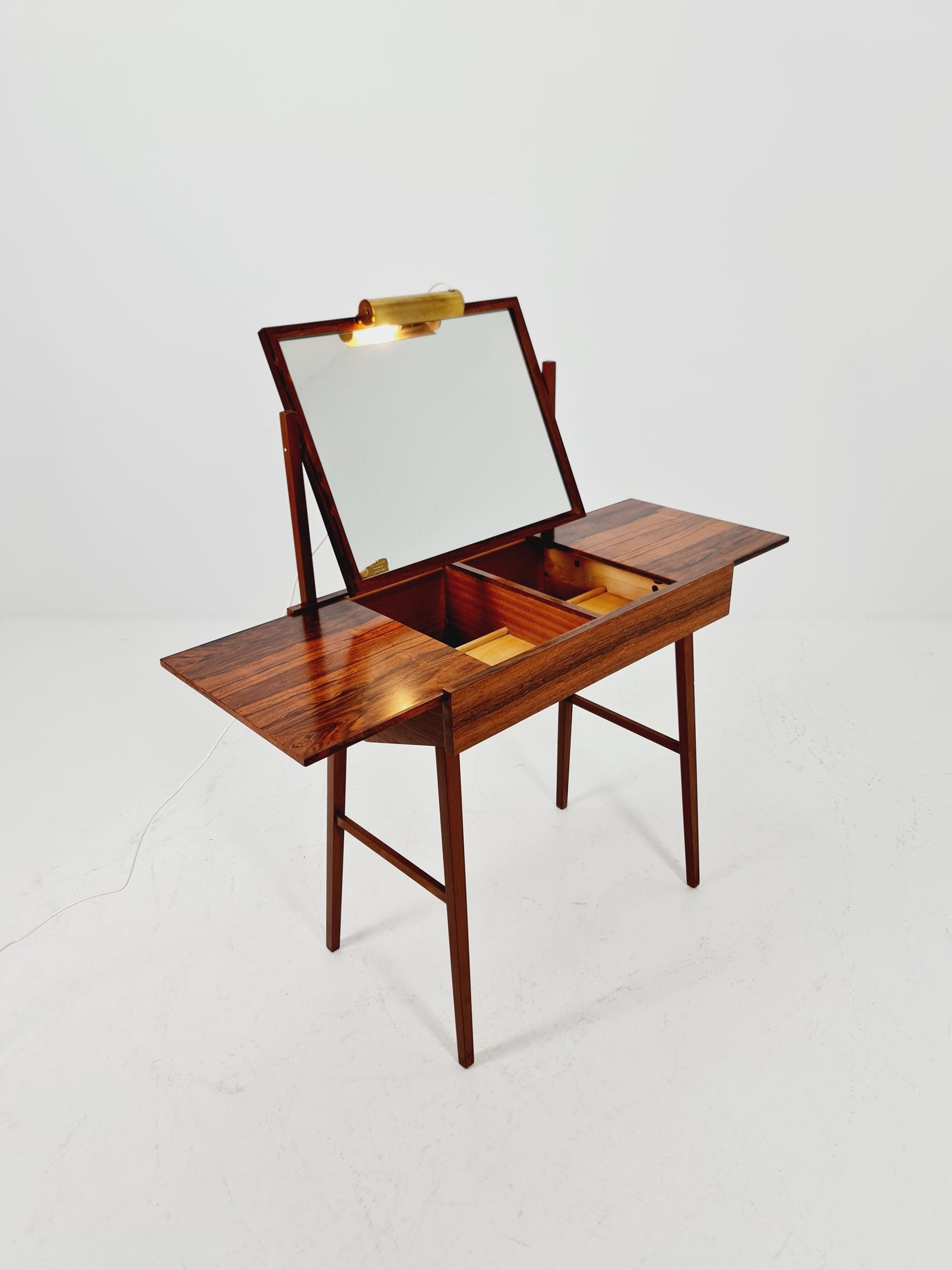 Rare Mid Century Modern Swedish Rosewood vanity table/ make up table by G&T Inr Varumärke , 1960s