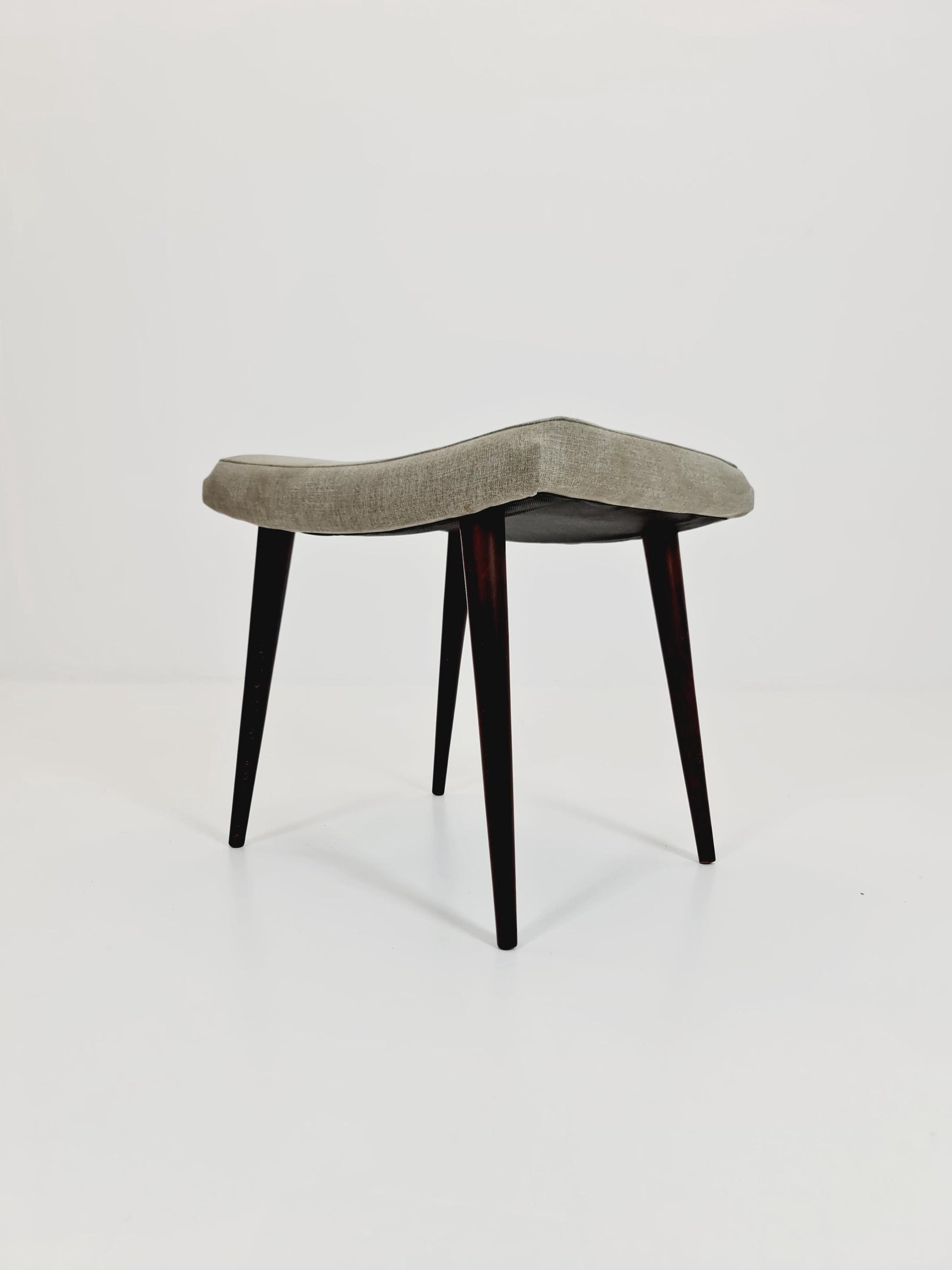 Mid century modern German ottoman/footstool make up stool from the 50s