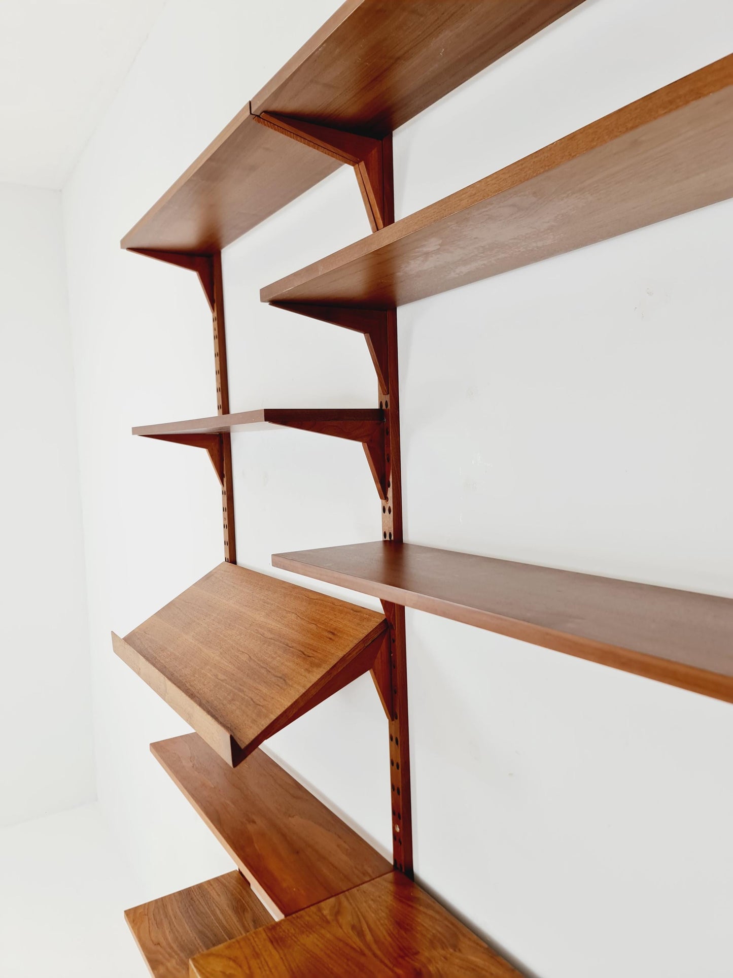 Mid century Danish Walnut Wall Unit with bar cabinet /Desk by Poul Cadovius for Royal,Denmark, 1960s