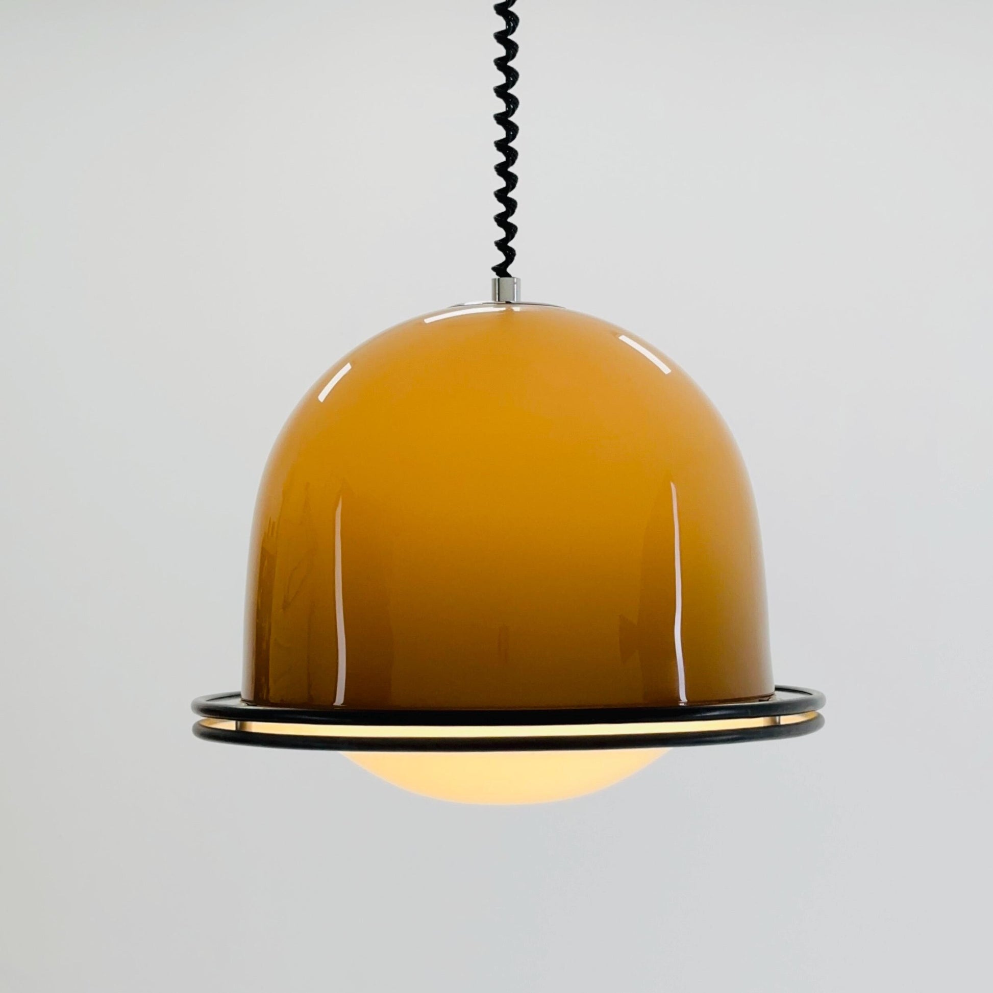 Rare Mid century Harvey Guzzini Pendant Lamp, 1970s Italy