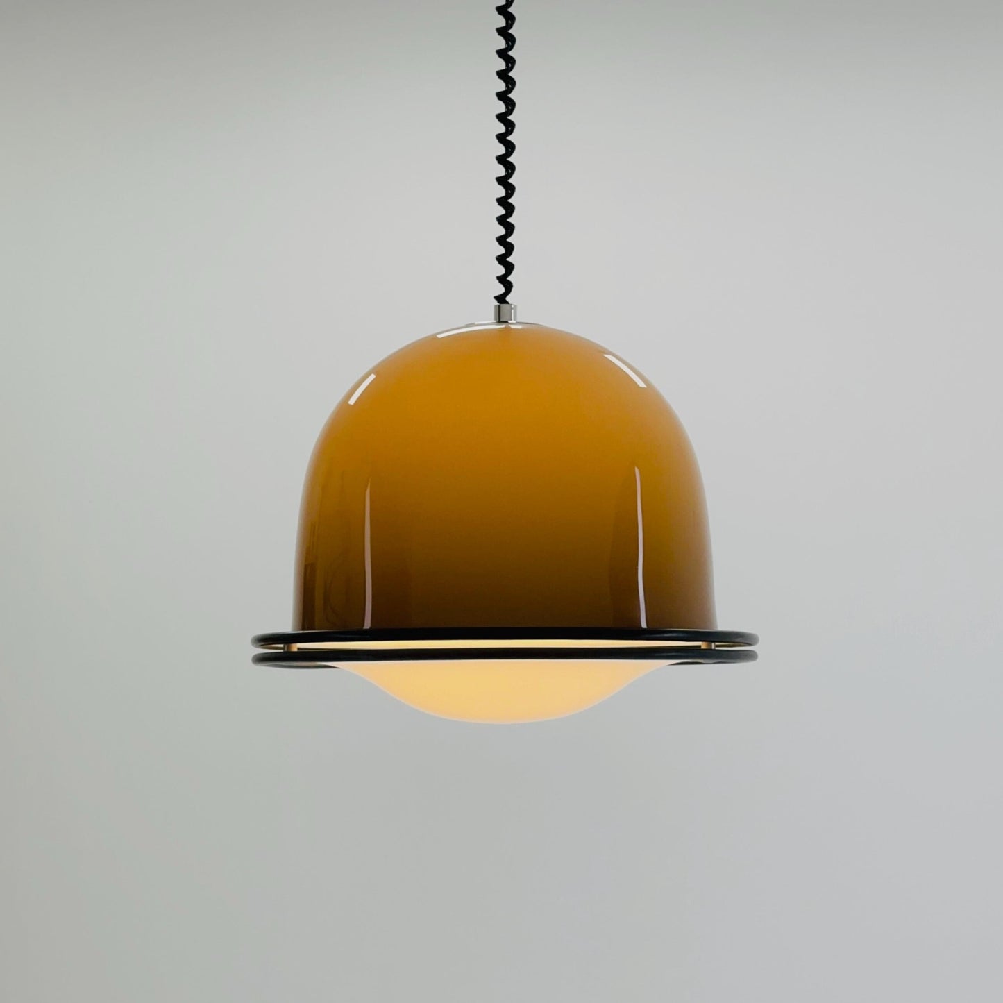 Rare Mid century Harvey Guzzini Pendant Lamp, 1970s Italy