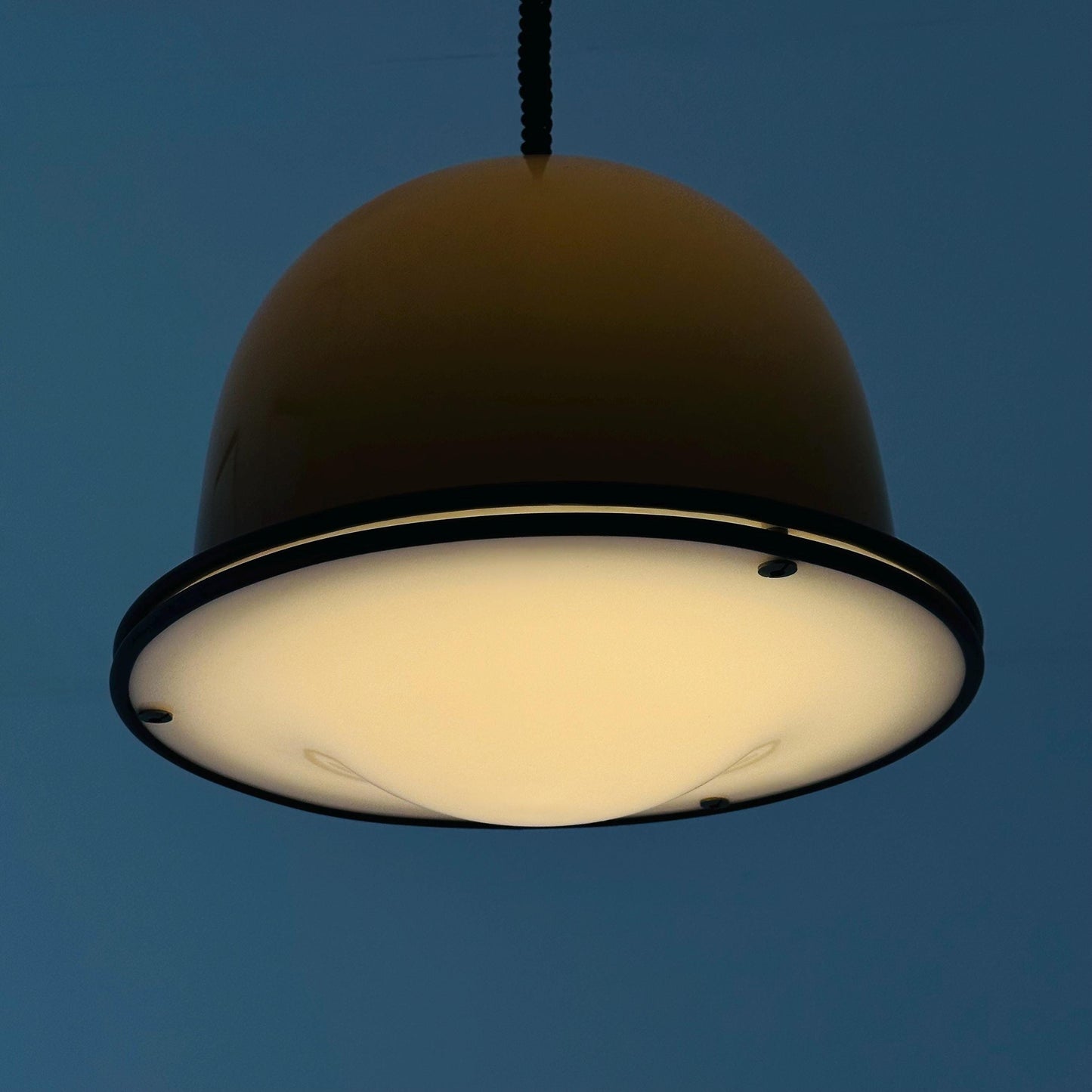 Rare Mid century Harvey Guzzini Pendant Lamp, 1970s Italy
