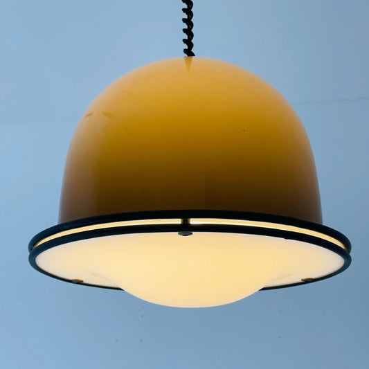 Rare Mid century Harvey Guzzini Pendant Lamp, 1970s Italy