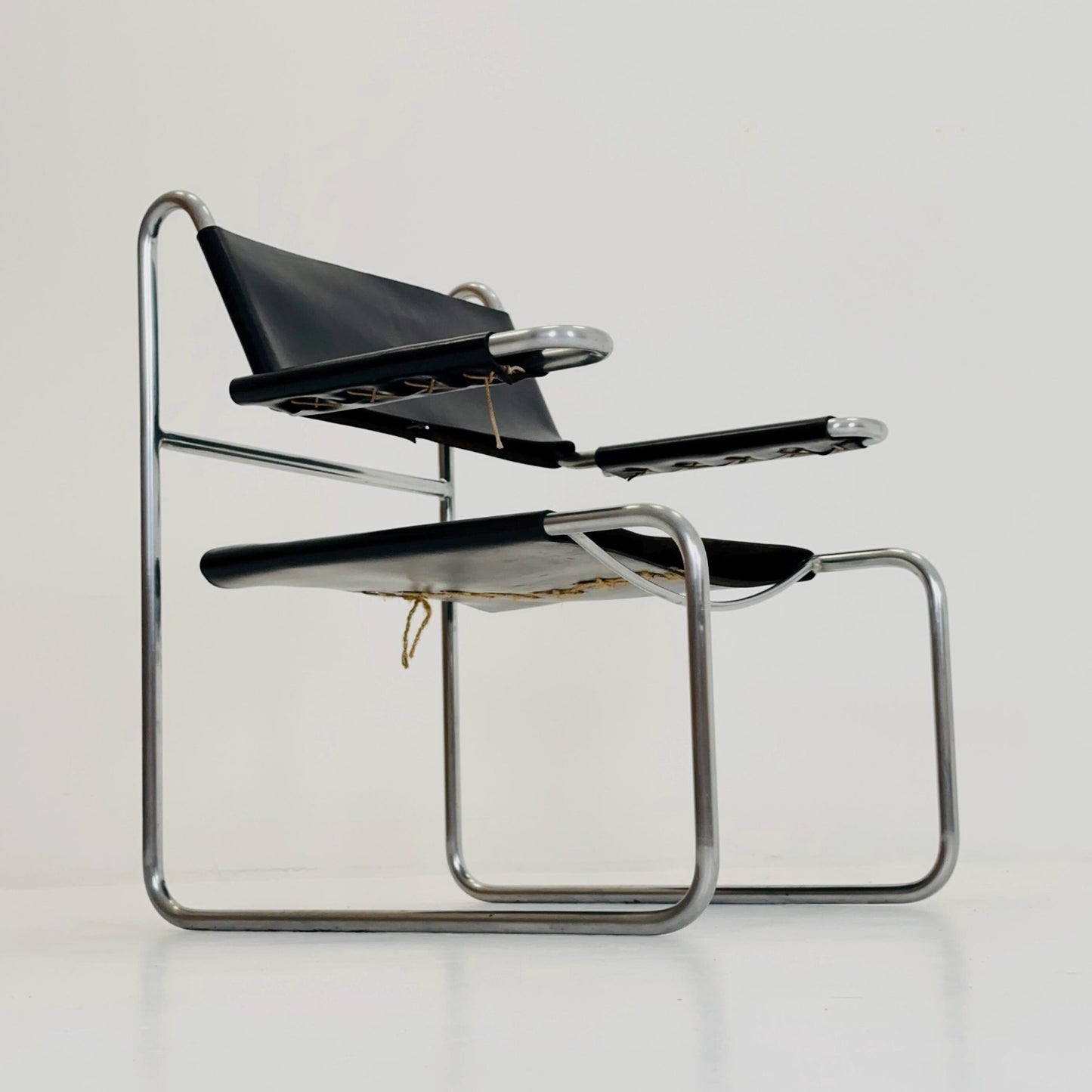 Mid-Century Modern Bauhaus Lounge Chair by Marcel Breuer’s – Italy, 1980s