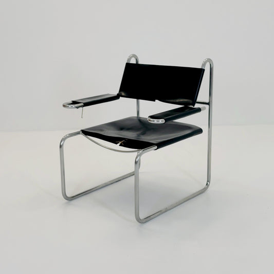 Mid-Century Modern Bauhaus Lounge Chair by Marcel Breuer’s – Italy, 1980s