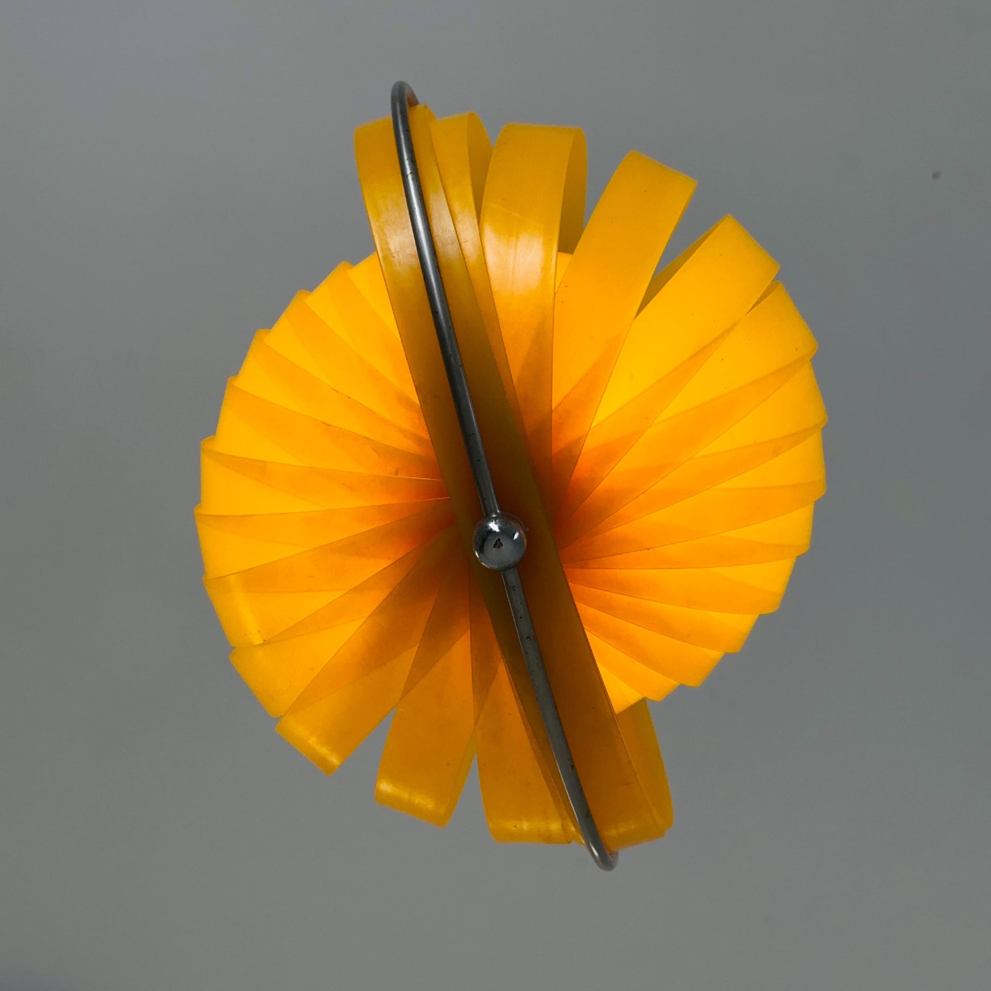 Mid-Century Yellow Moon Pendant Light by Kare Design – 1980s German Space Age Lamp