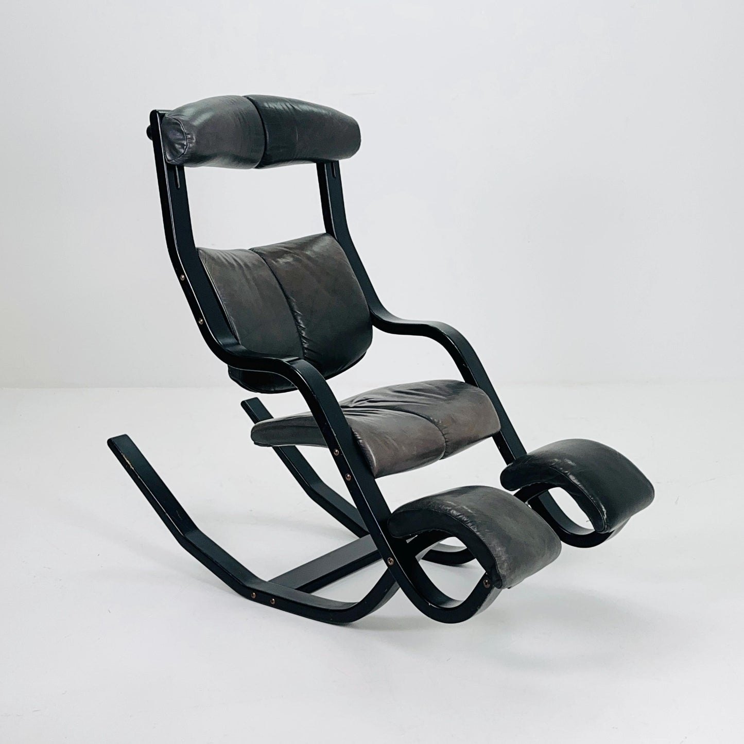 Mid-Century “Gravity” Rocking Lounge Chair by Peter Opsvik for Stokke, 1980s