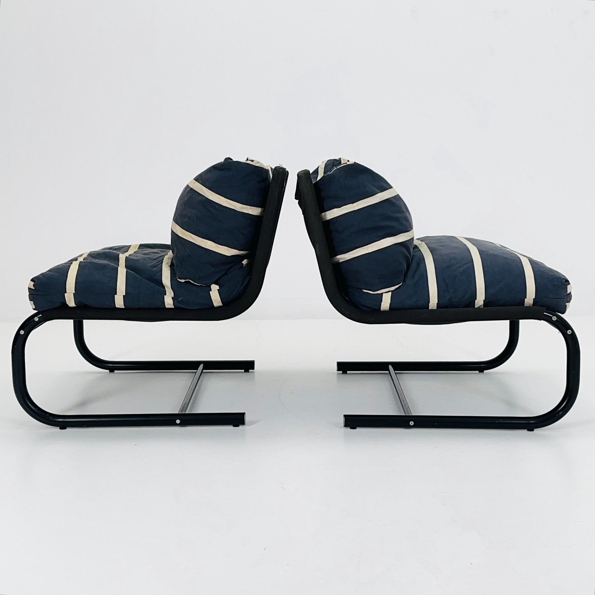 1 of 2 Space Age Stuns Lounge Chairs by Jan Dranger - Johan Huldt for Innovator, Sweden, 1970s