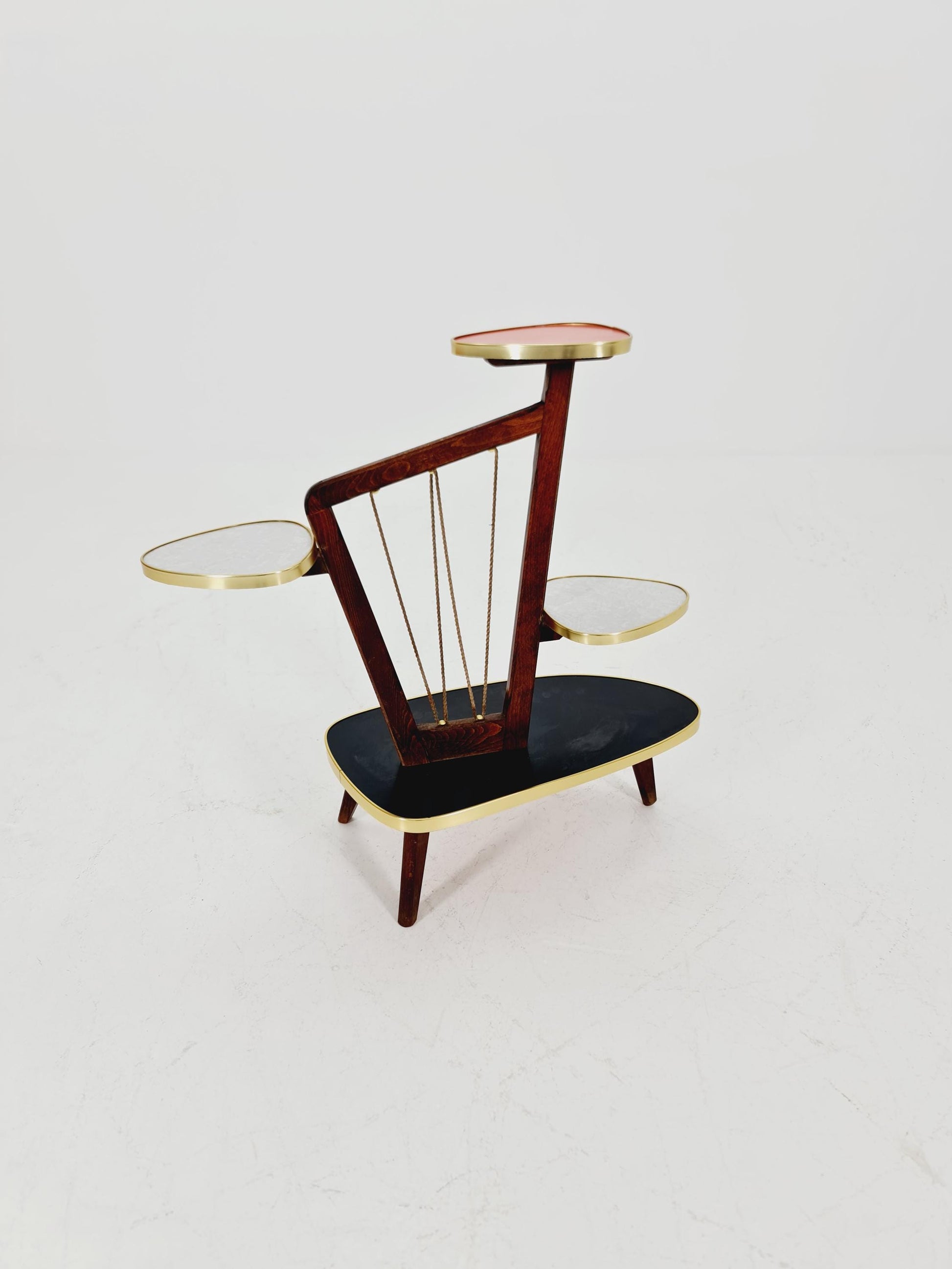 German Plant Stand, Vintage Mid-Century Minimalist Indoor flower table, 1960s