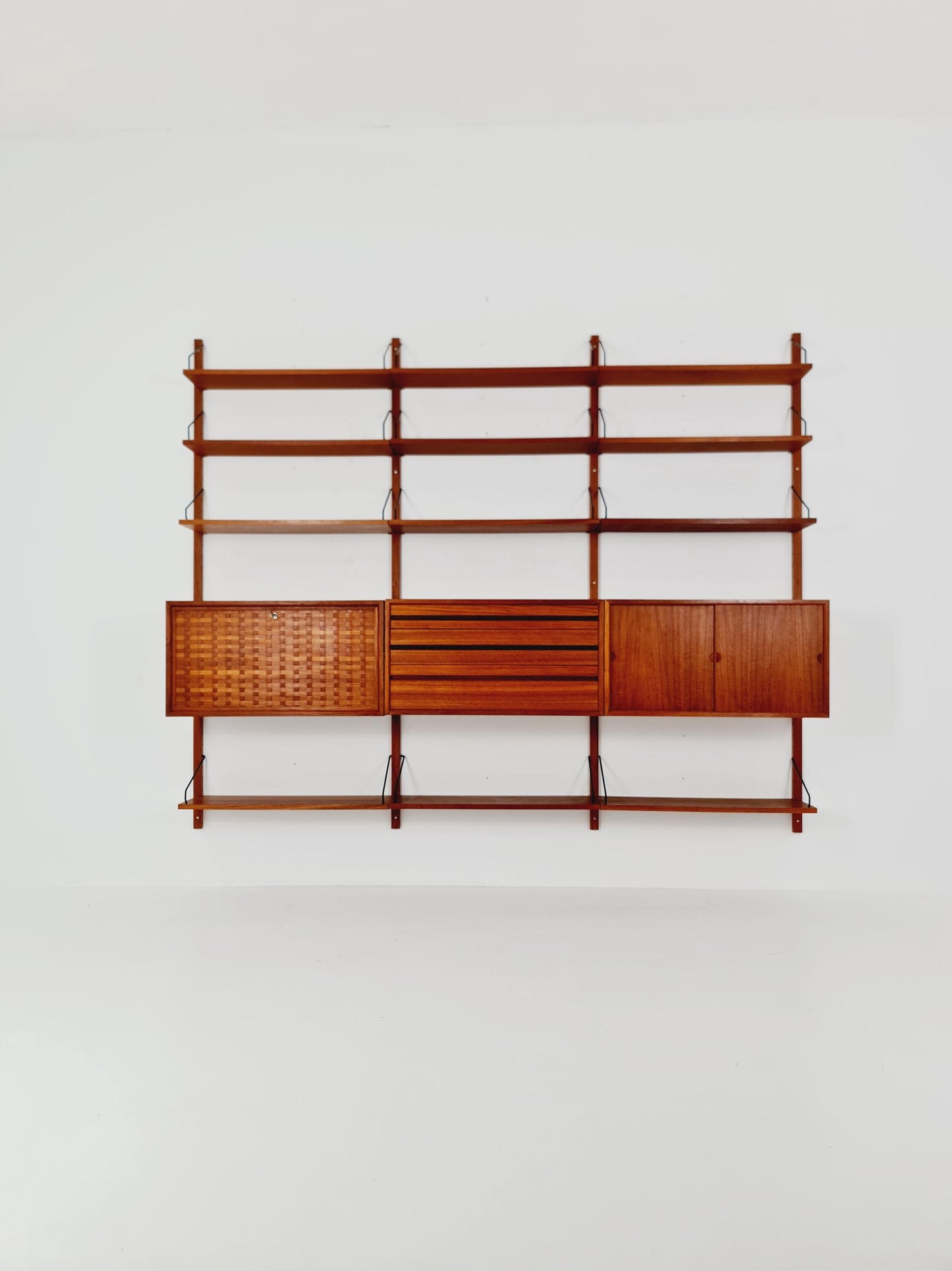 Mid century Danish Teak Wall Unit by Poul Cadovius for Cado, Denmark, 1960s