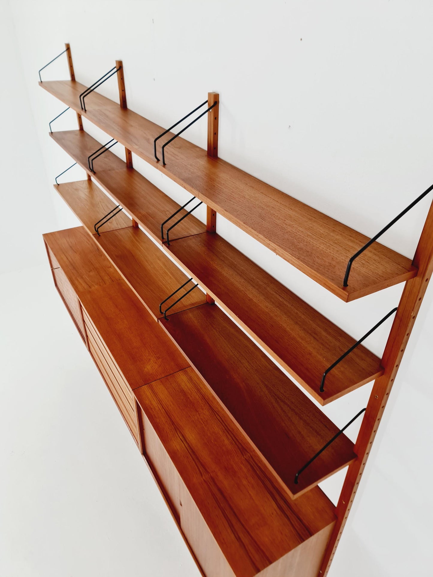 Mid century Danish Teak Wall Unit by Poul Cadovius for Cado, Denmark, 1960s