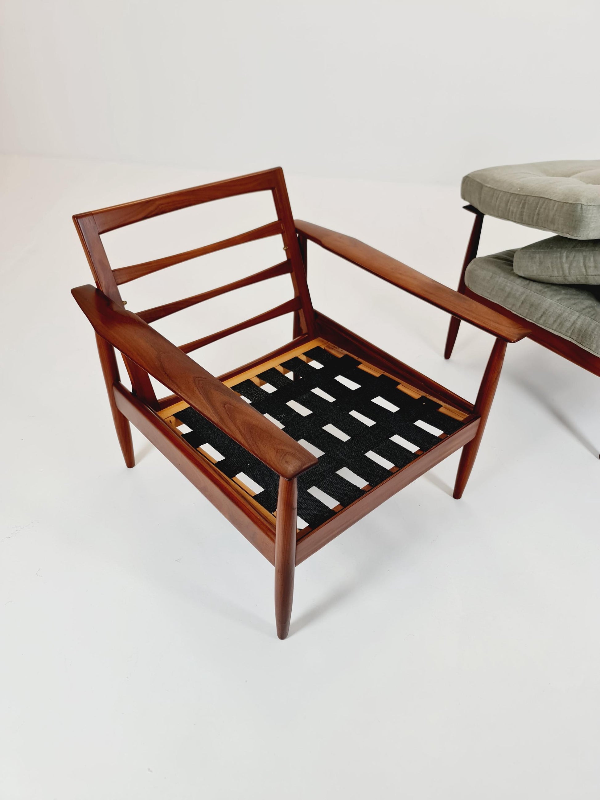 Mid century easy lounge chairs Denmark 1960s, Set of 2