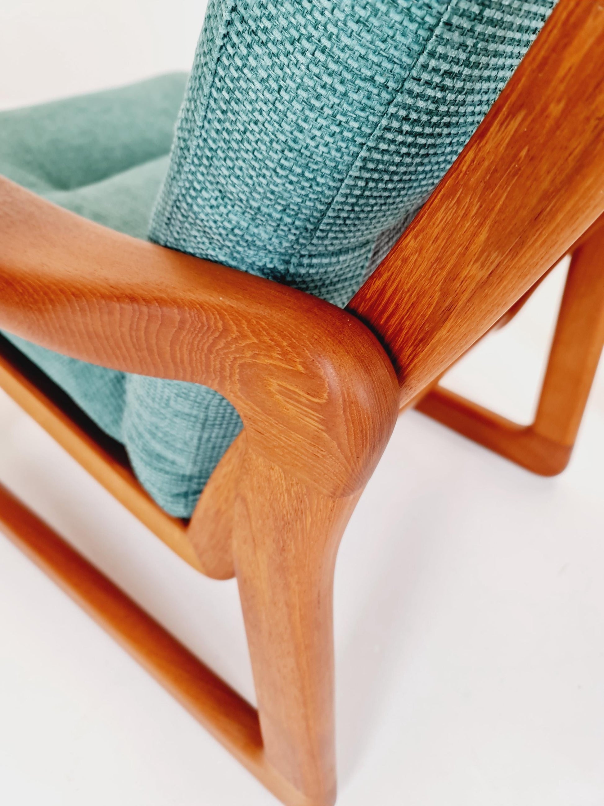 1 of 2 Mid century teak easy lounge chairs by Holstebro Möbelfabrik A/S , 1960s