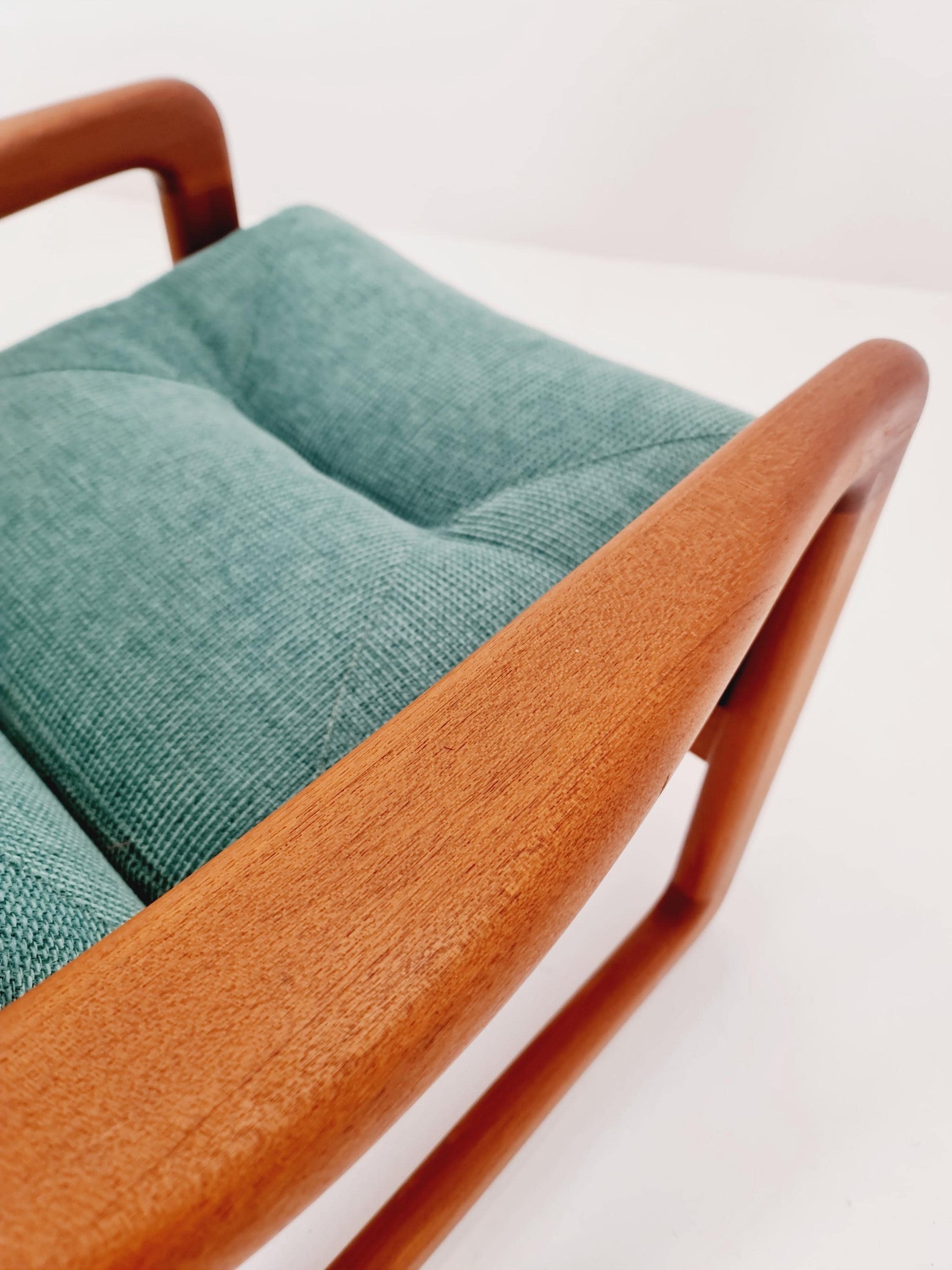 1 of 2 Mid century teak easy lounge chairs by Holstebro Möbelfabrik A/S , 1960s