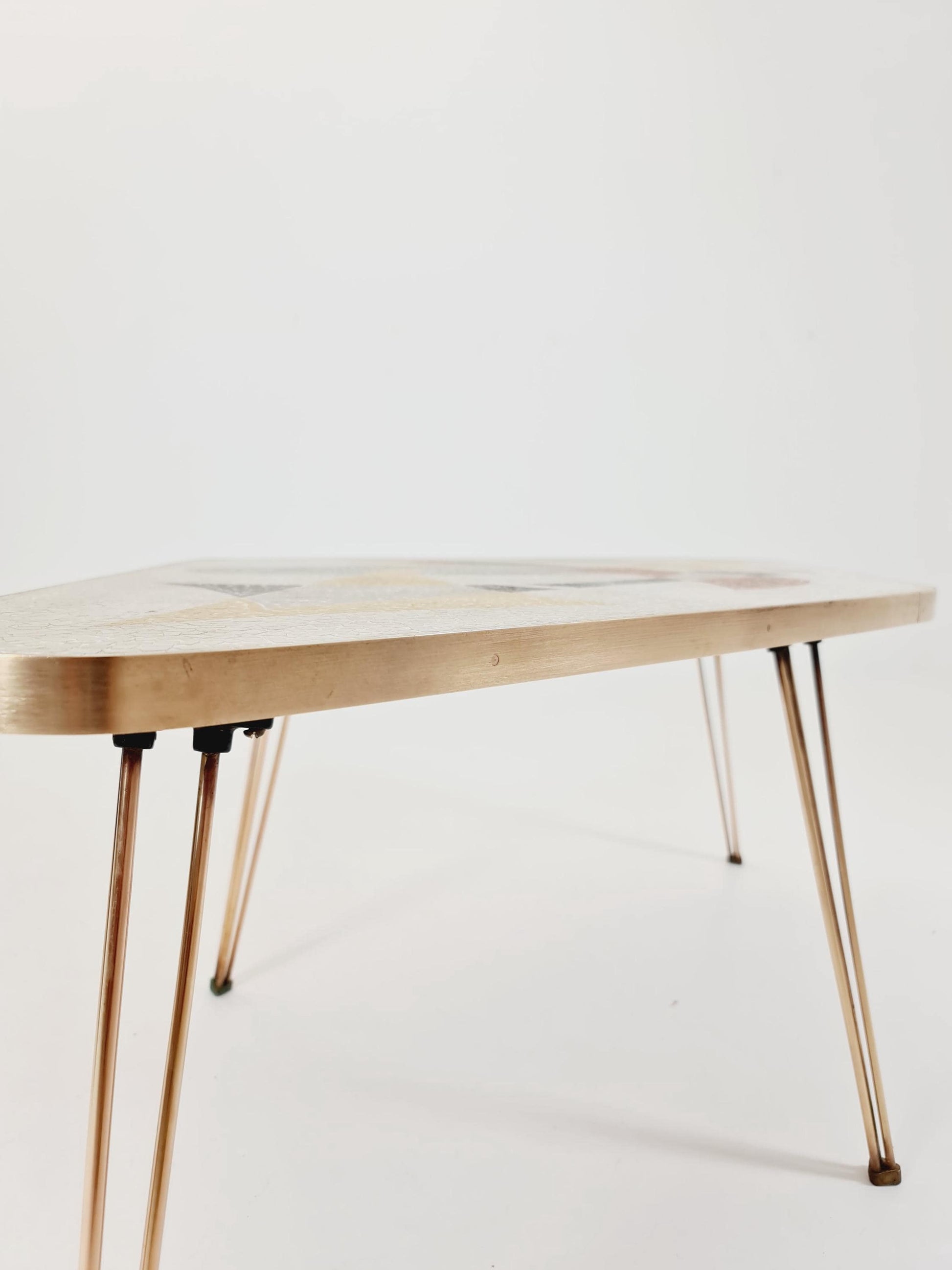Rare vintage mosaic coffee table from the 60s,