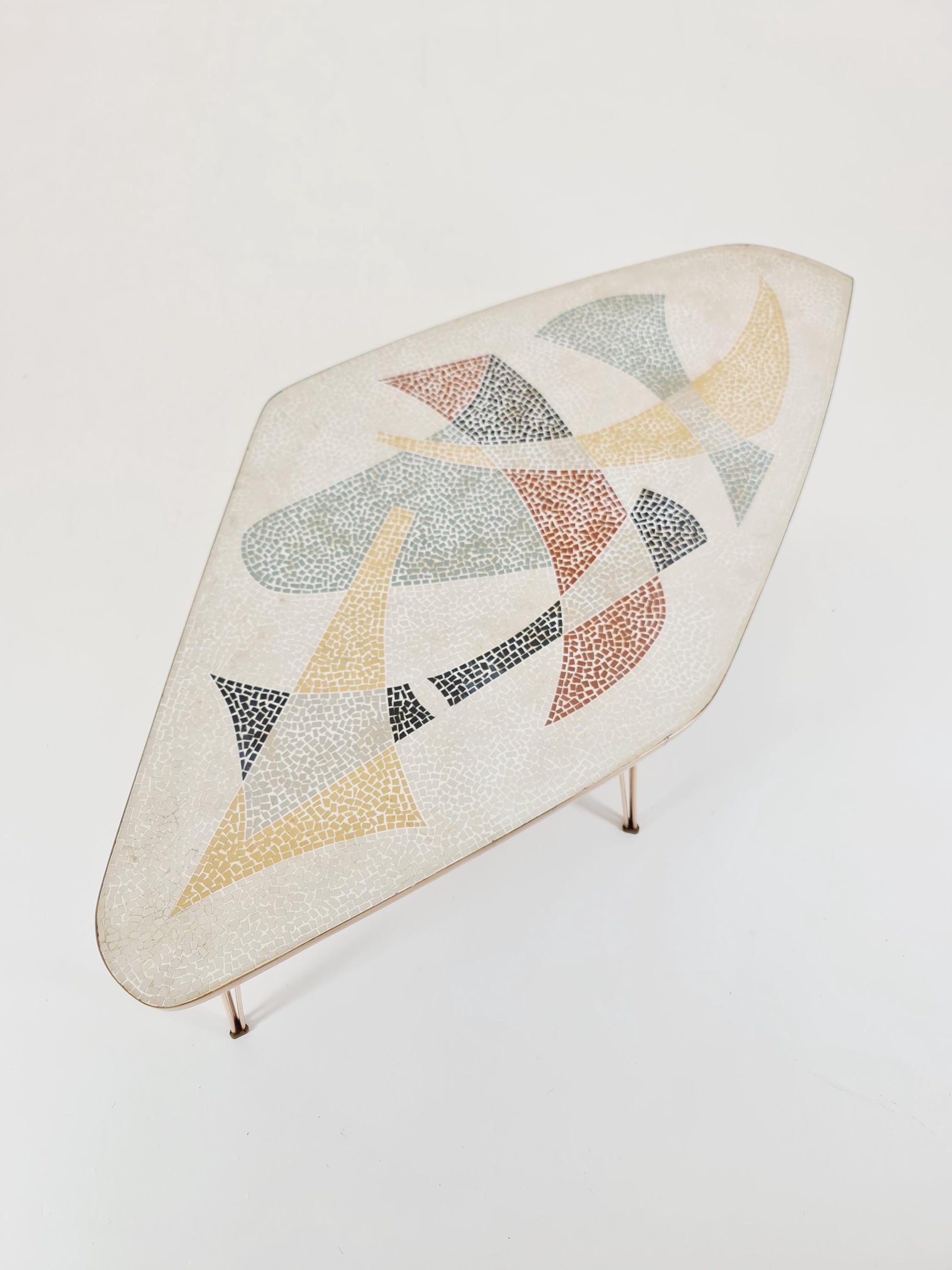 Rare vintage mosaic coffee table from the 60s,