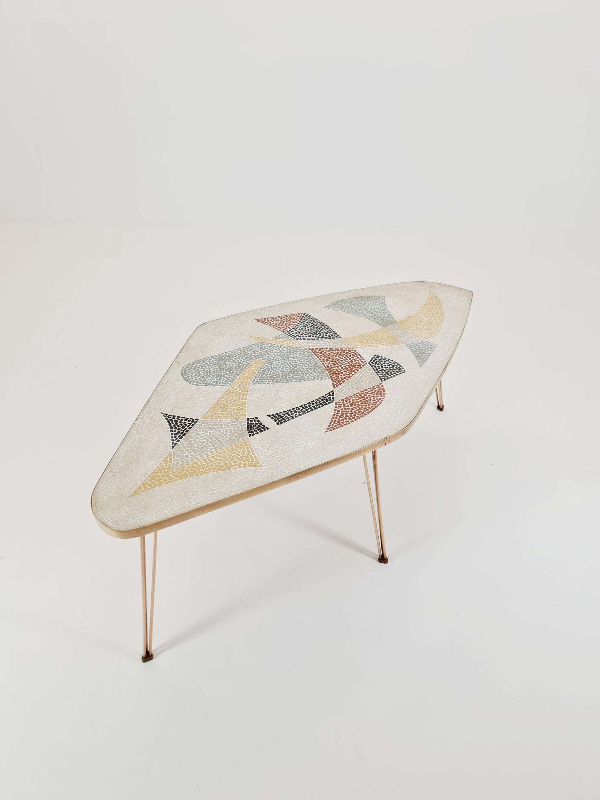 Rare vintage mosaic coffee table from the 60s,