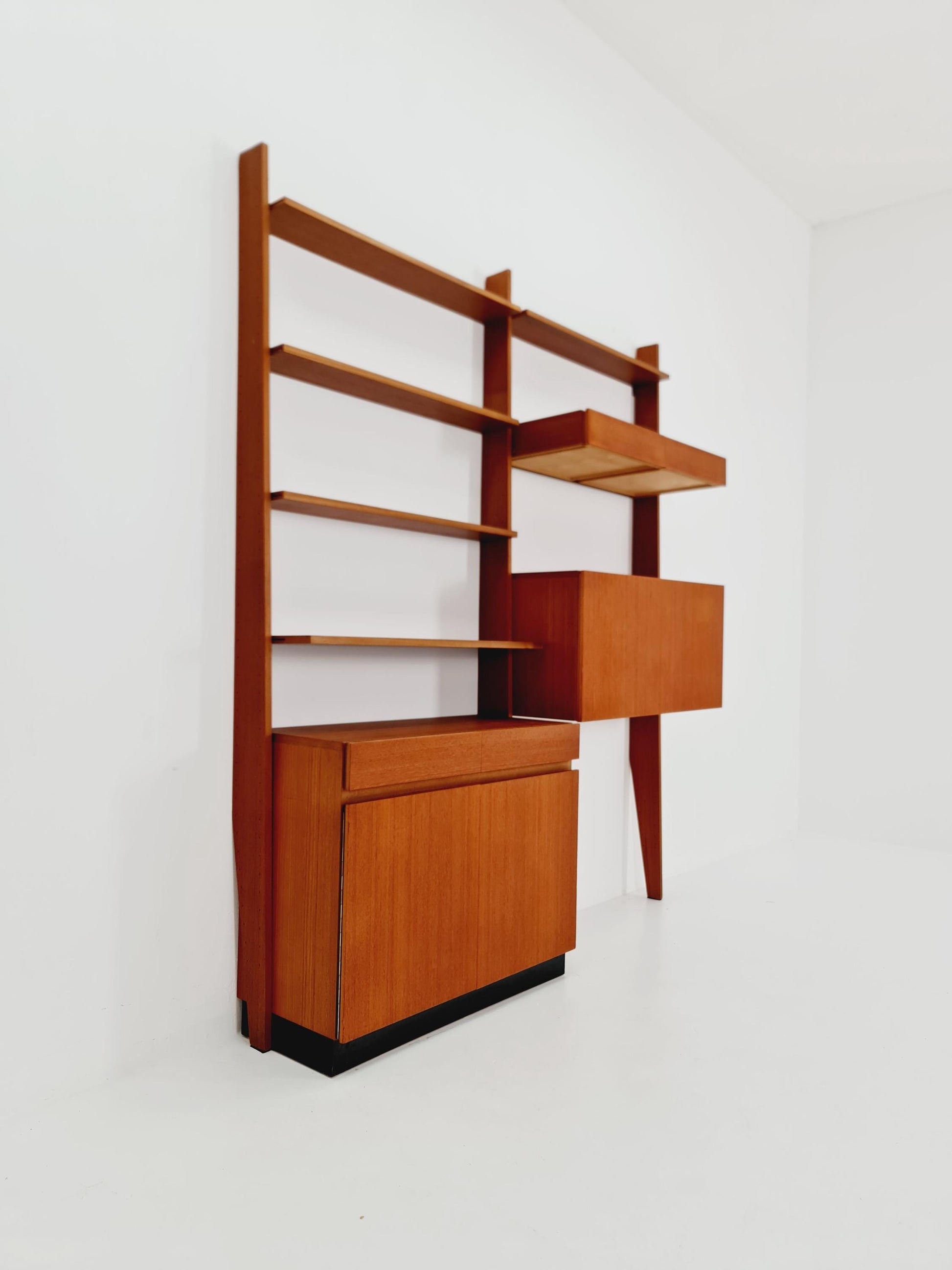 Rare German vintage bookshelf system By Dieter Wäckerlin For Behr 1955 s