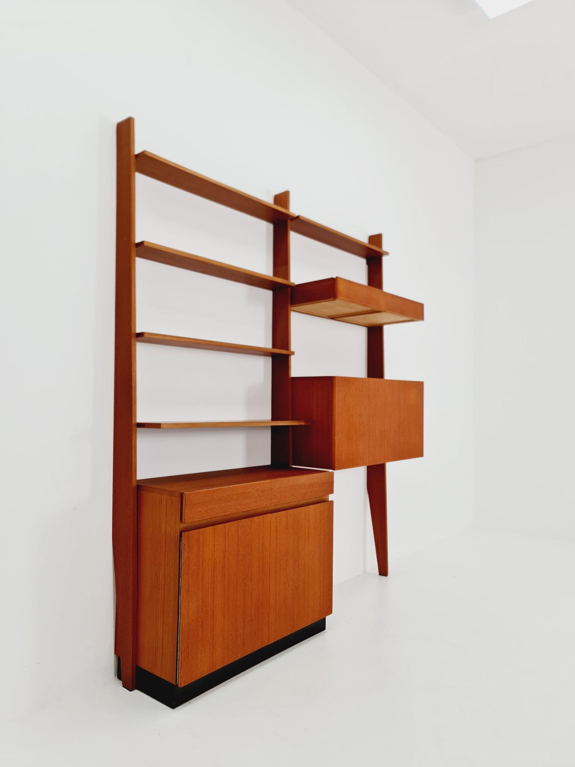 Rare German vintage bookshelf system By Dieter Wäckerlin For Behr 1955 s