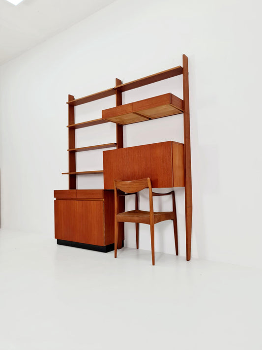 Rare German vintage bookshelf system By Dieter Wäckerlin For Behr 1955 s