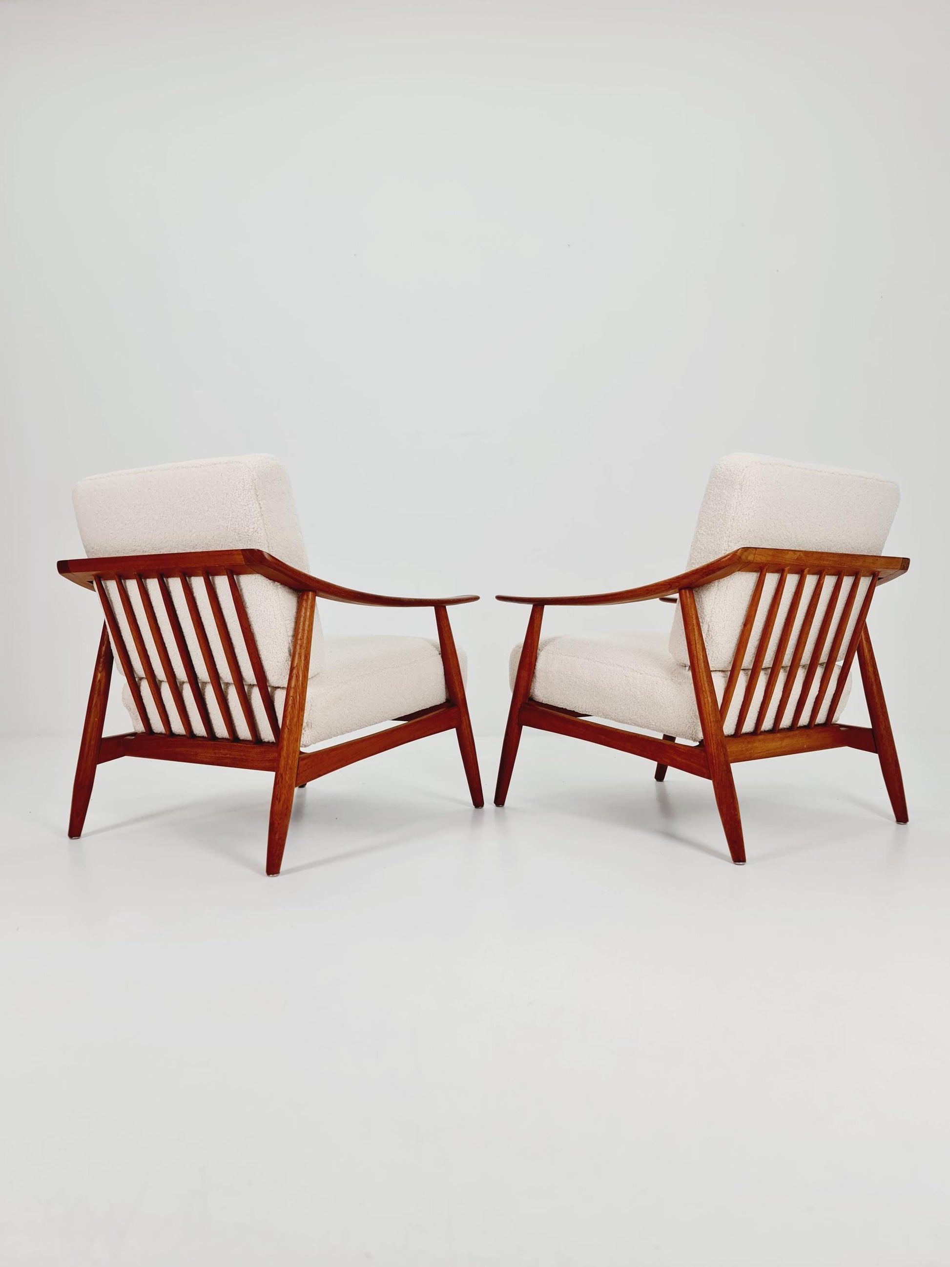 Mid century easy lounge chairs by Folke Ohlsson for Bodafors Sweden , 1955s, Set of 2