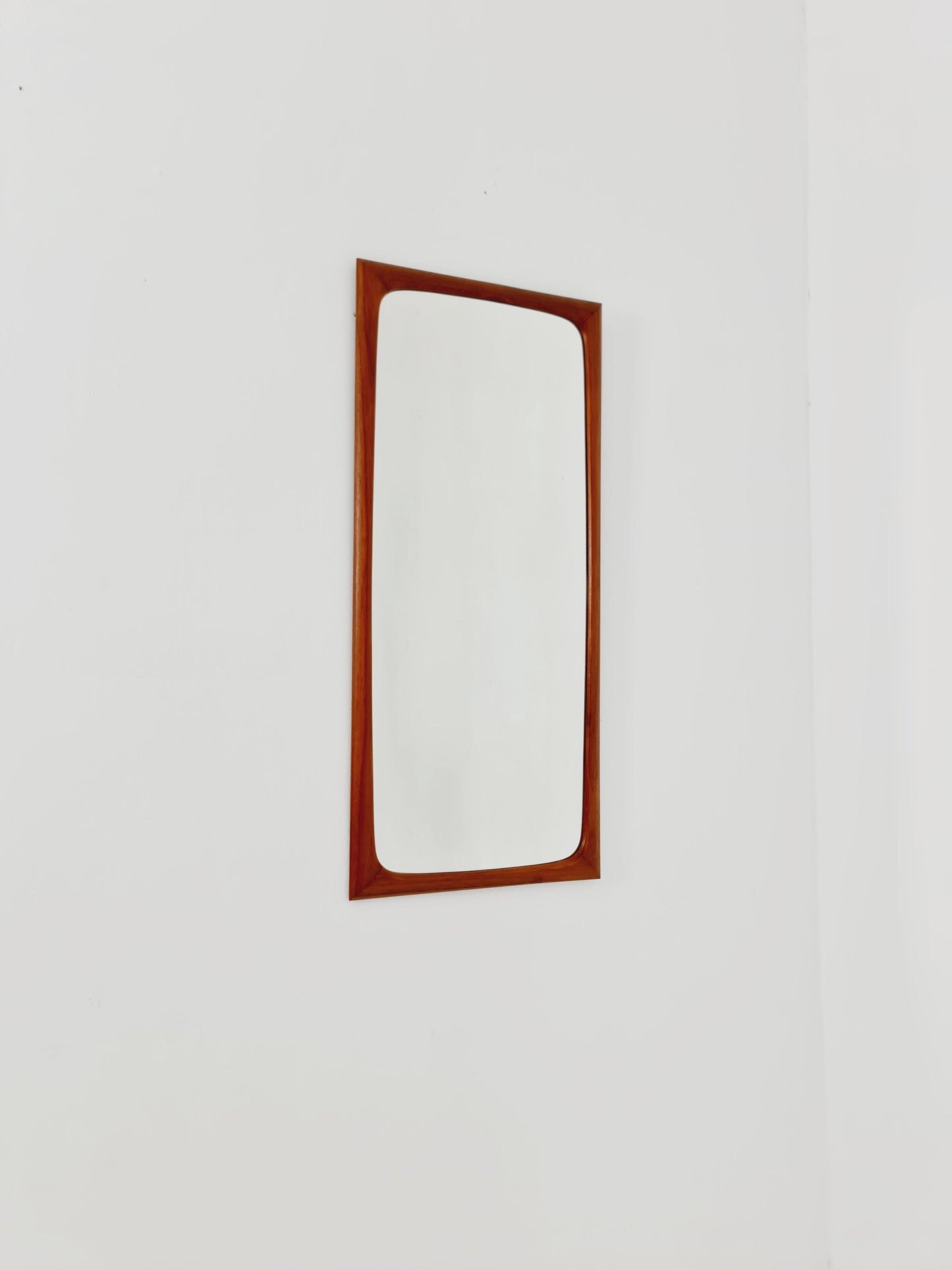 Teak Danish mid-century Modern wall-mounted mirror, 1960s