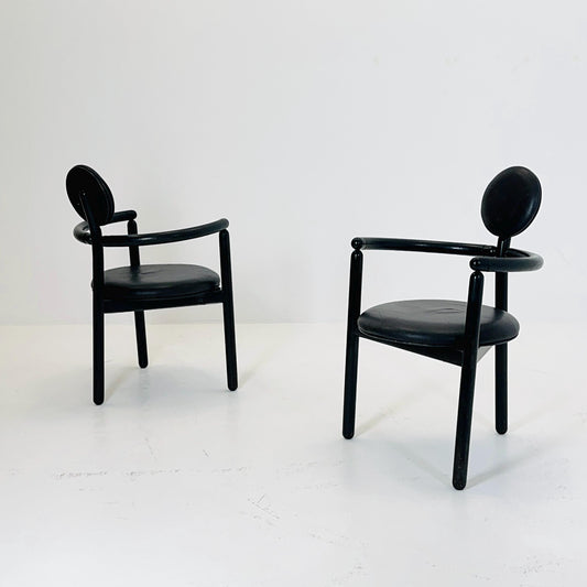 1 of 3 Mid Century Vico Magistretti ‘Pan’ Chair for Rosenthal | Memphis Style | 1980s Germany