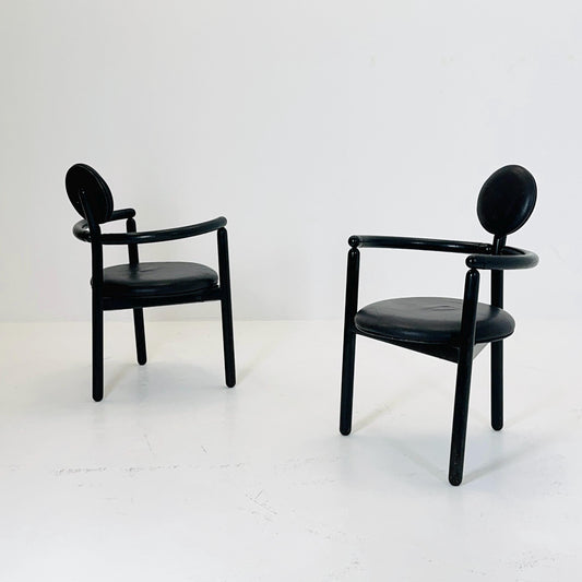 1 of 3 Mid Century Vico Magistretti ‘Pan’ Chair for Rosenthal | Memphis Style | 1980s Germany