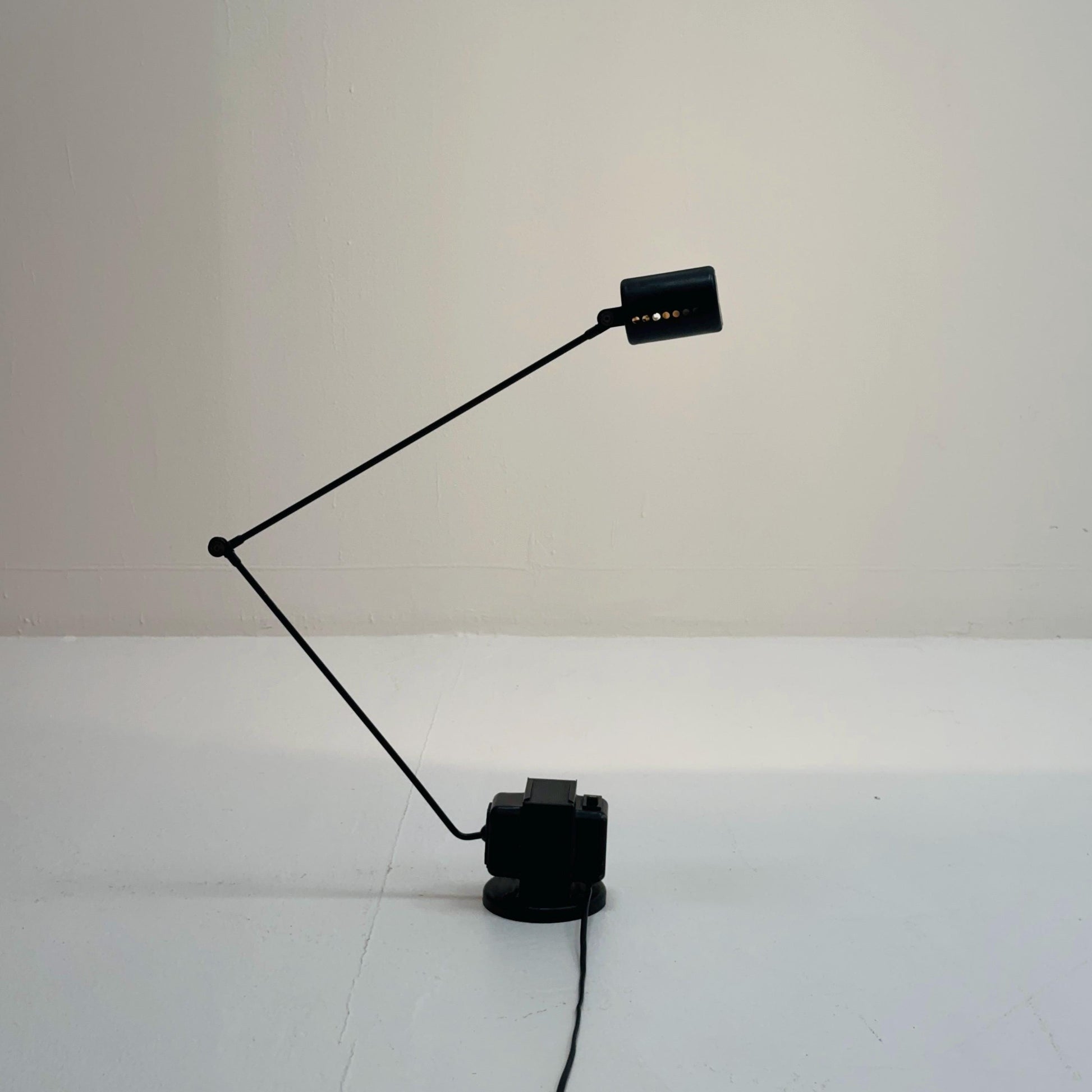 Mid century Daphine black Table Lamp by Tommaso Cimini for Lumina – Italy, 1980s
