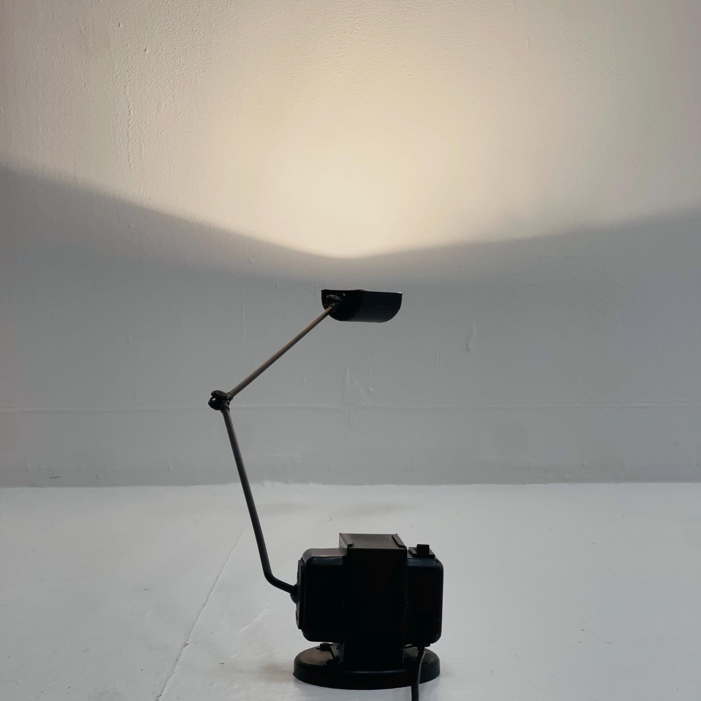 Mid century Daphine black Table Lamp by Tommaso Cimini for Lumina – Italy, 1980s