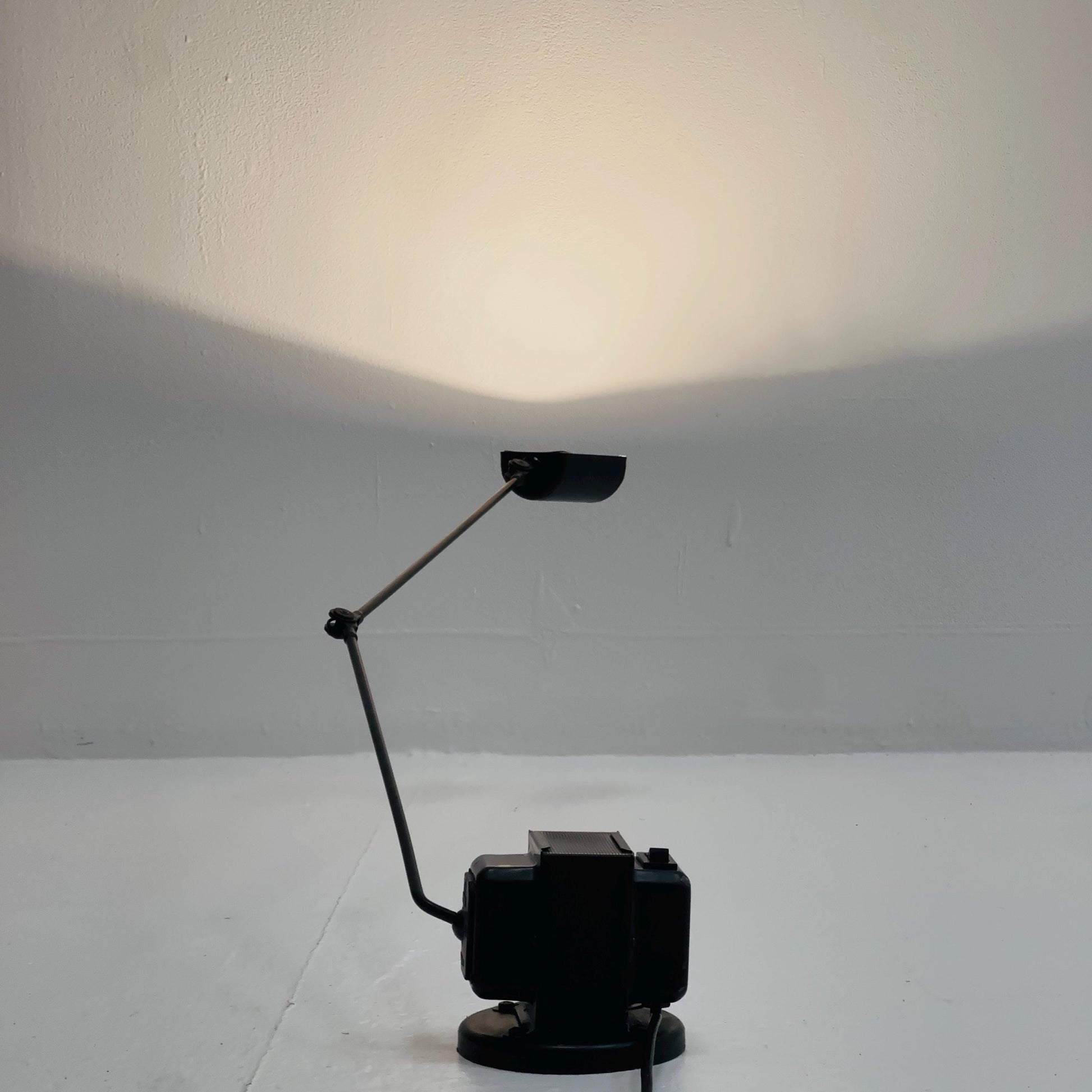 Mid century Daphine black Table Lamp by Tommaso Cimini for Lumina – Italy, 1980s