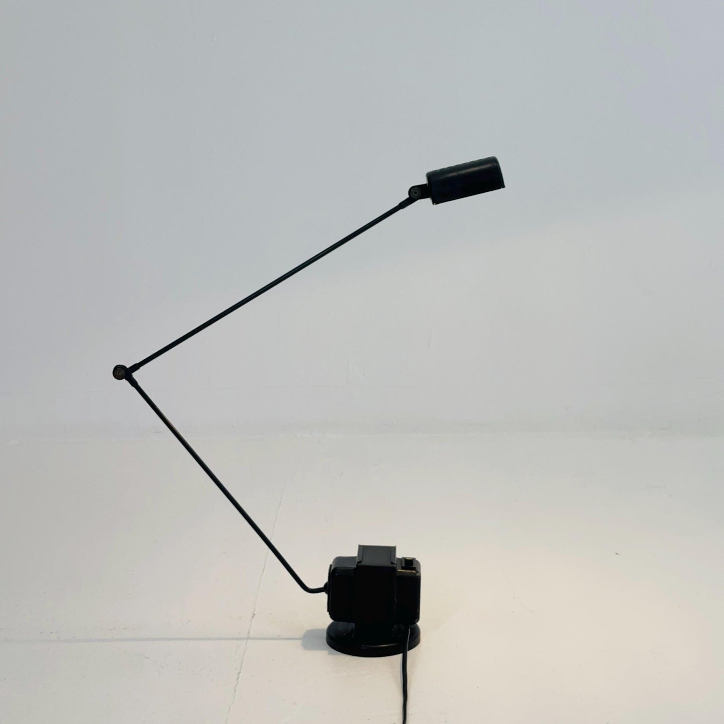 Mid century Daphine black Table Lamp by Tommaso Cimini for Lumina – Italy, 1980s