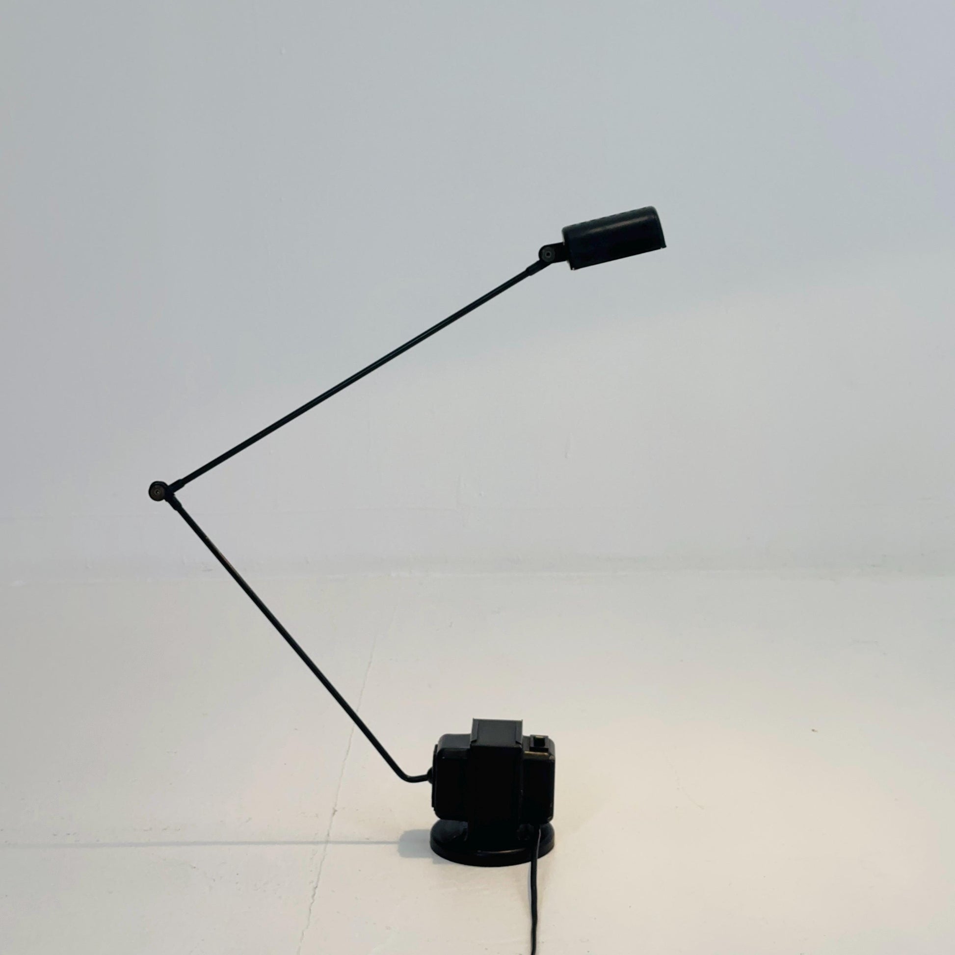 Mid century Daphine black Table Lamp by Tommaso Cimini for Lumina – Italy, 1980s