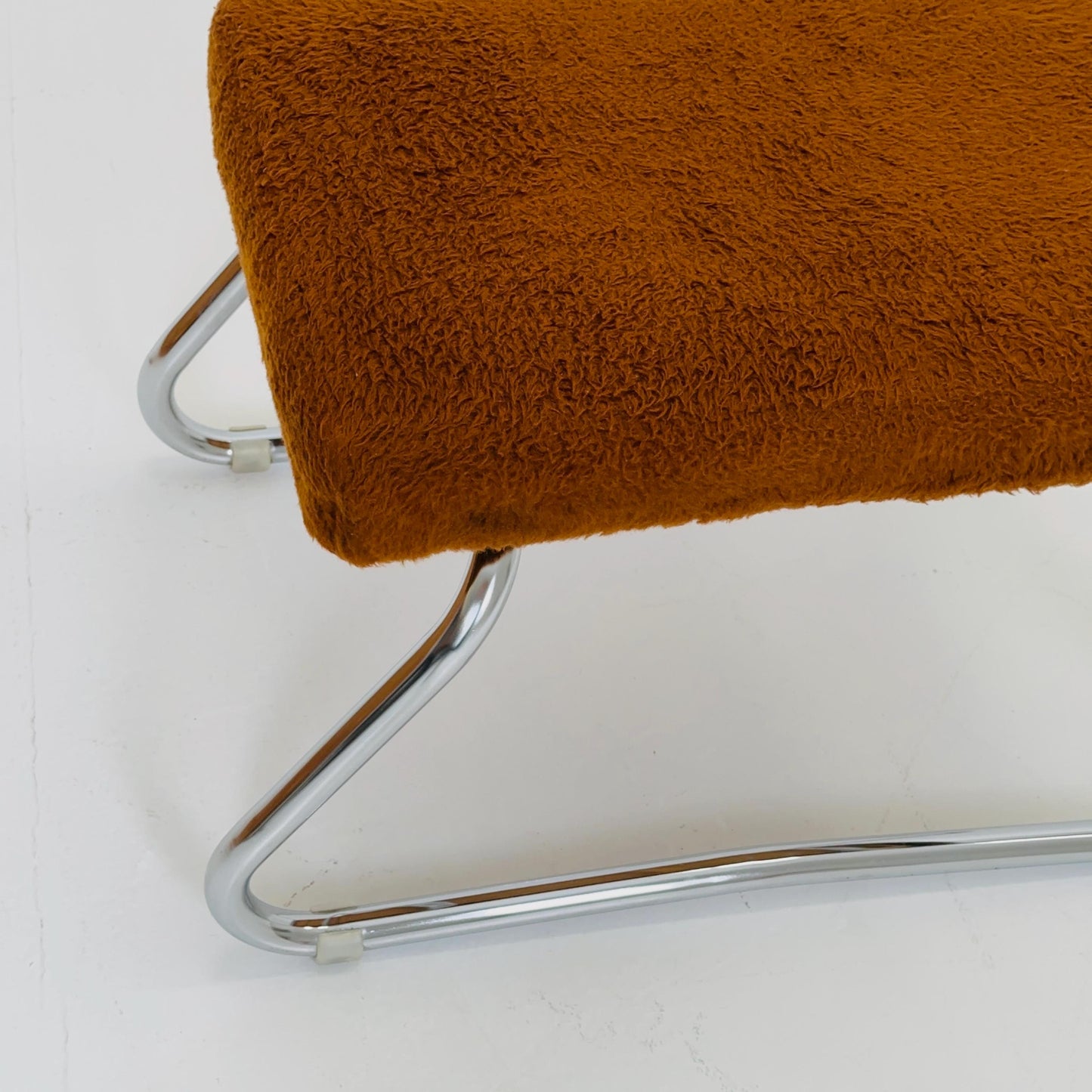 Mid century Bauhaus Stool with Chrome Accents and Hidden Steps –1960s