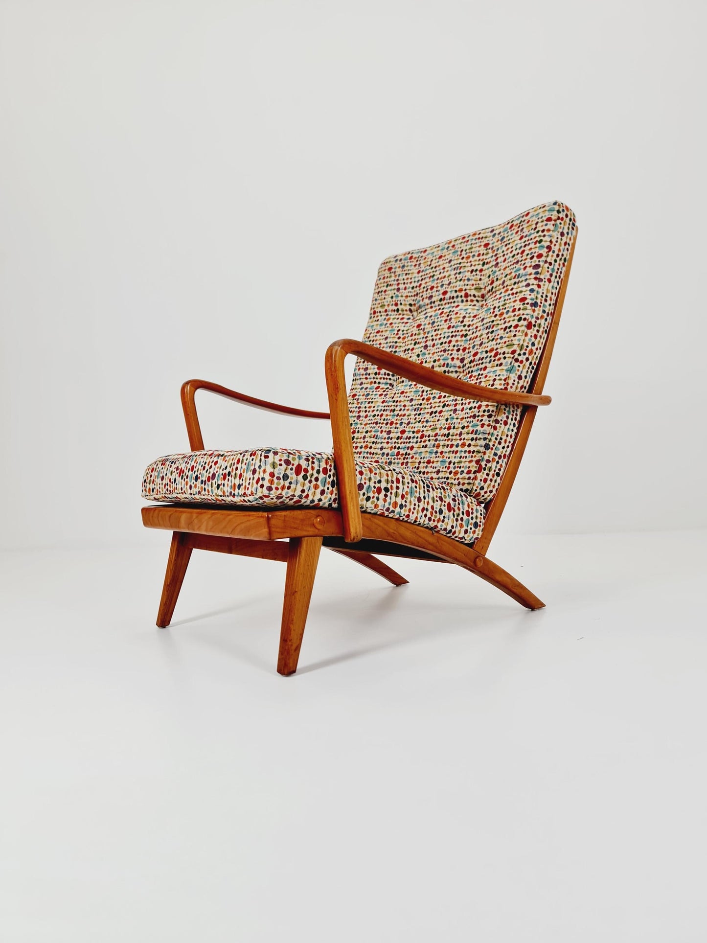 Rare Midcentury German club lounge chair, 1950s