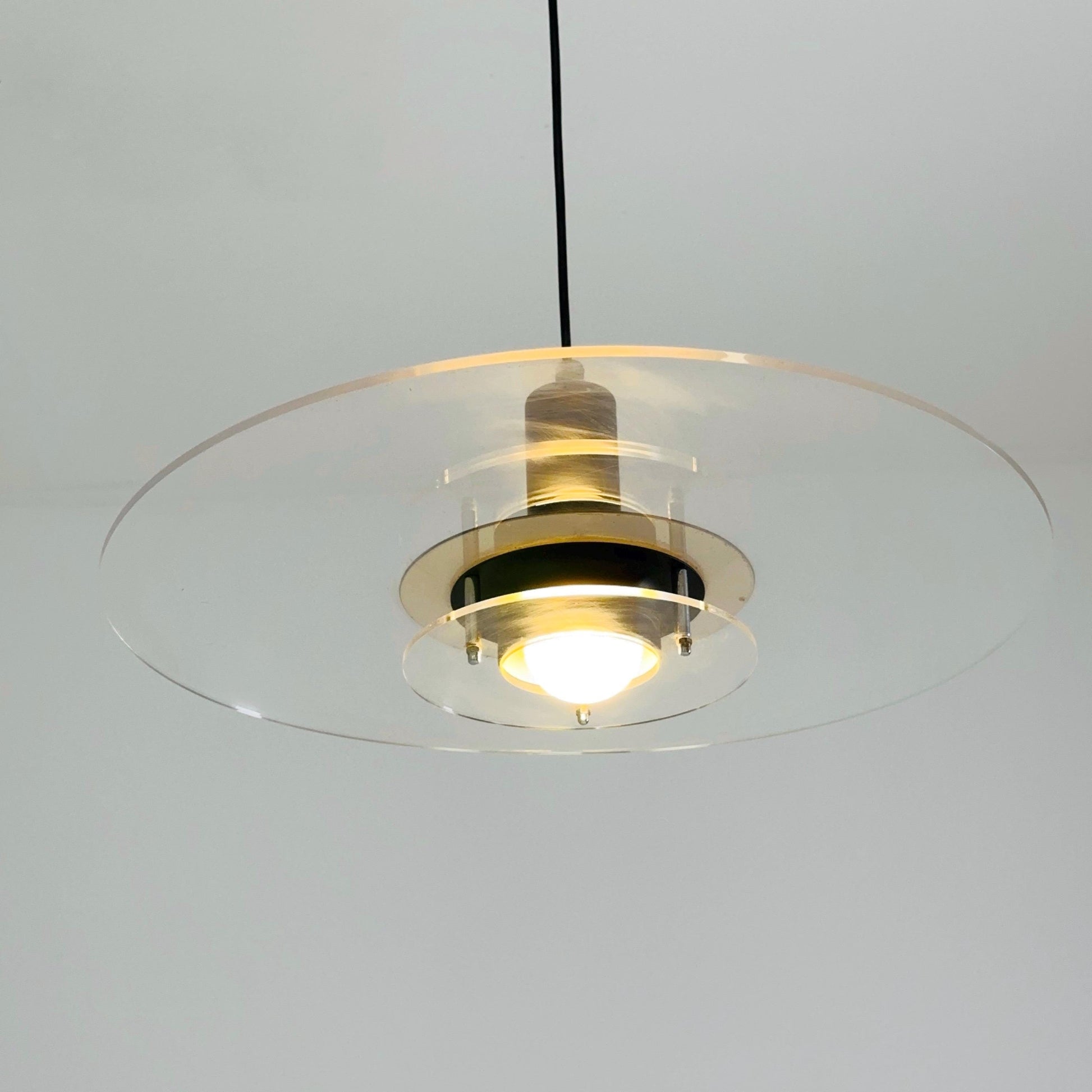 Mid Century Space Age T712 Ceiling Lamp by Ettore Sottsass for IKEA, 1970s Sweden