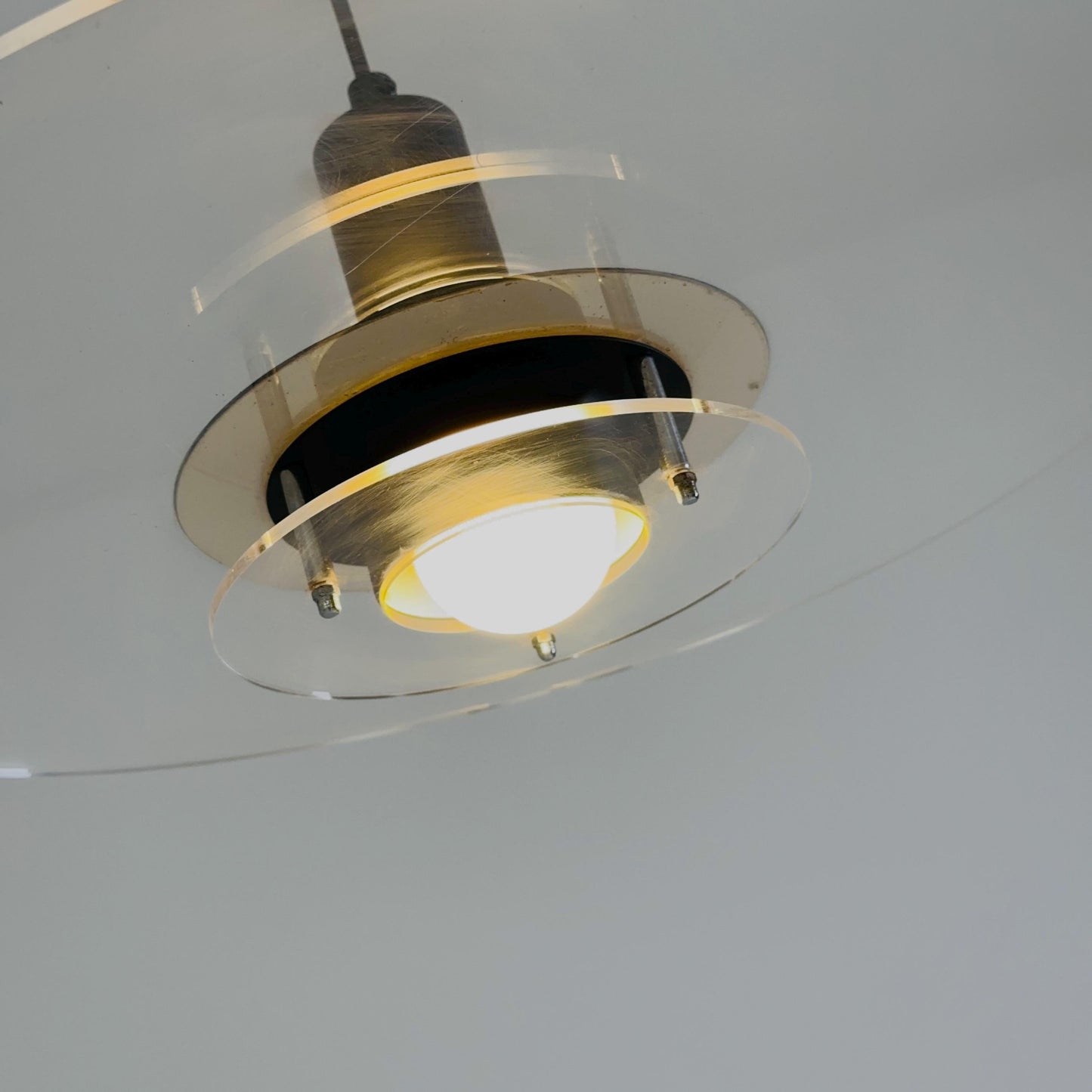 Mid Century Space Age T712 Ceiling Lamp by Ettore Sottsass for IKEA, 1970s Sweden
