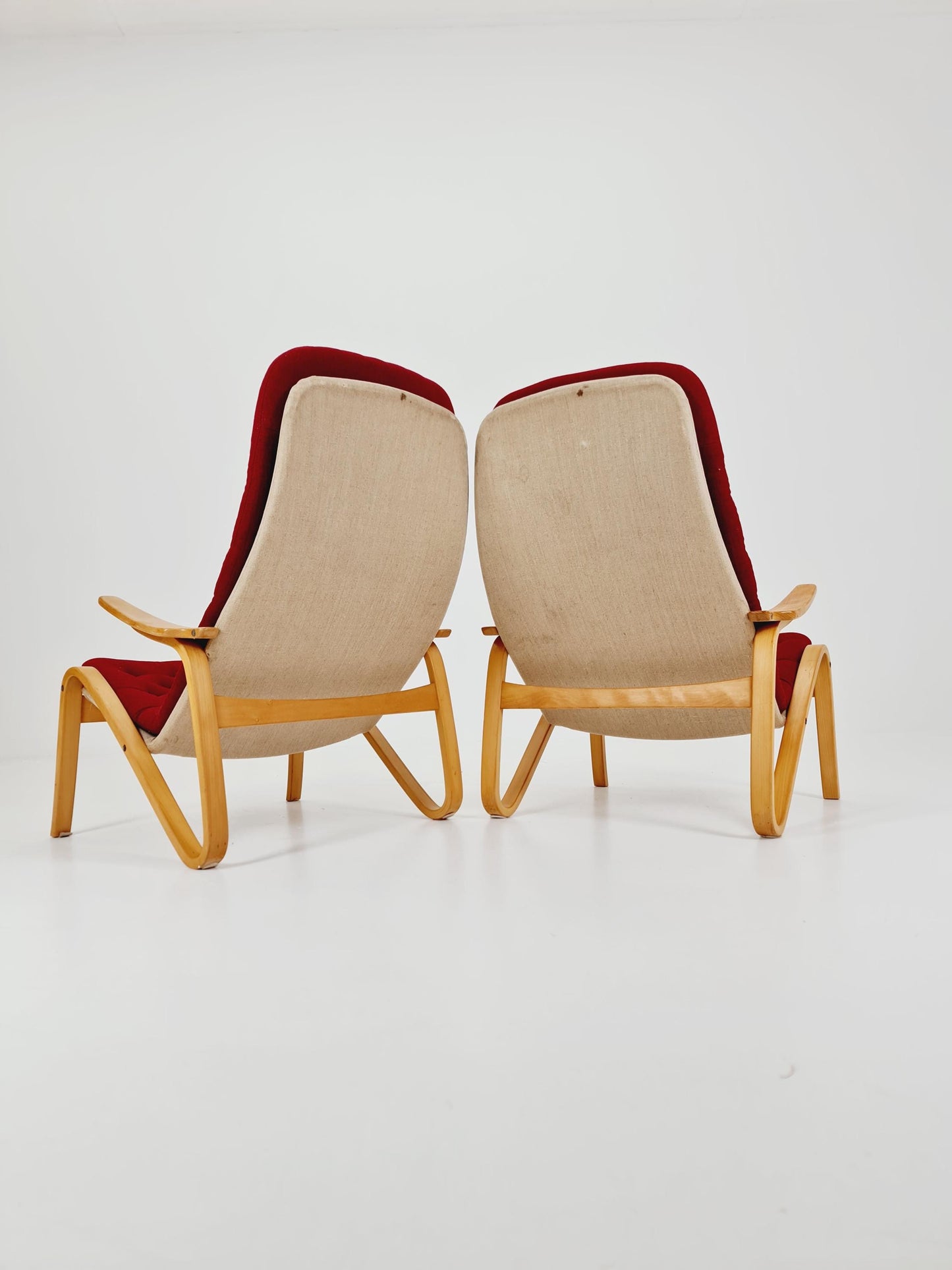 Swedish Midcentury armchair Metro by Sam of 2Larsson for Dux , 1960s, set